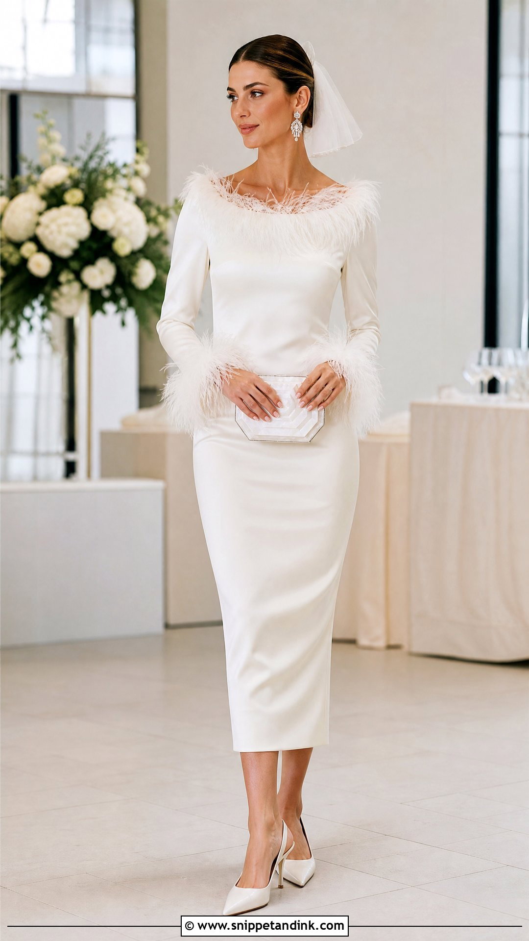 Feather Trim Wedding Dress - Snippet and Ink - 20 Unique Wedding Dress Ideas