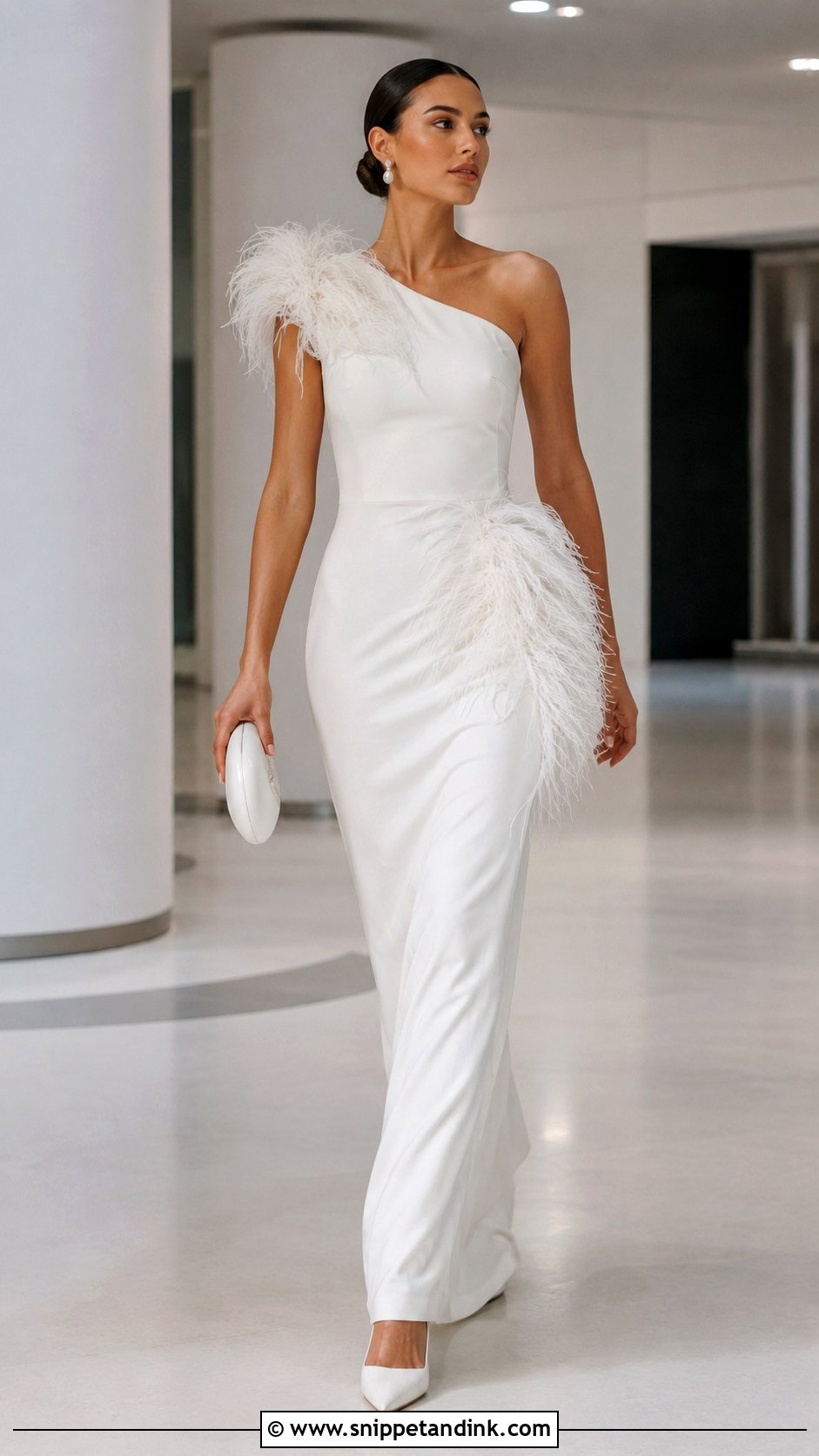 Feathered Sculptural Wedding Dress - Snippet and Ink - 20 Futuristic Wedding Dress Ideas