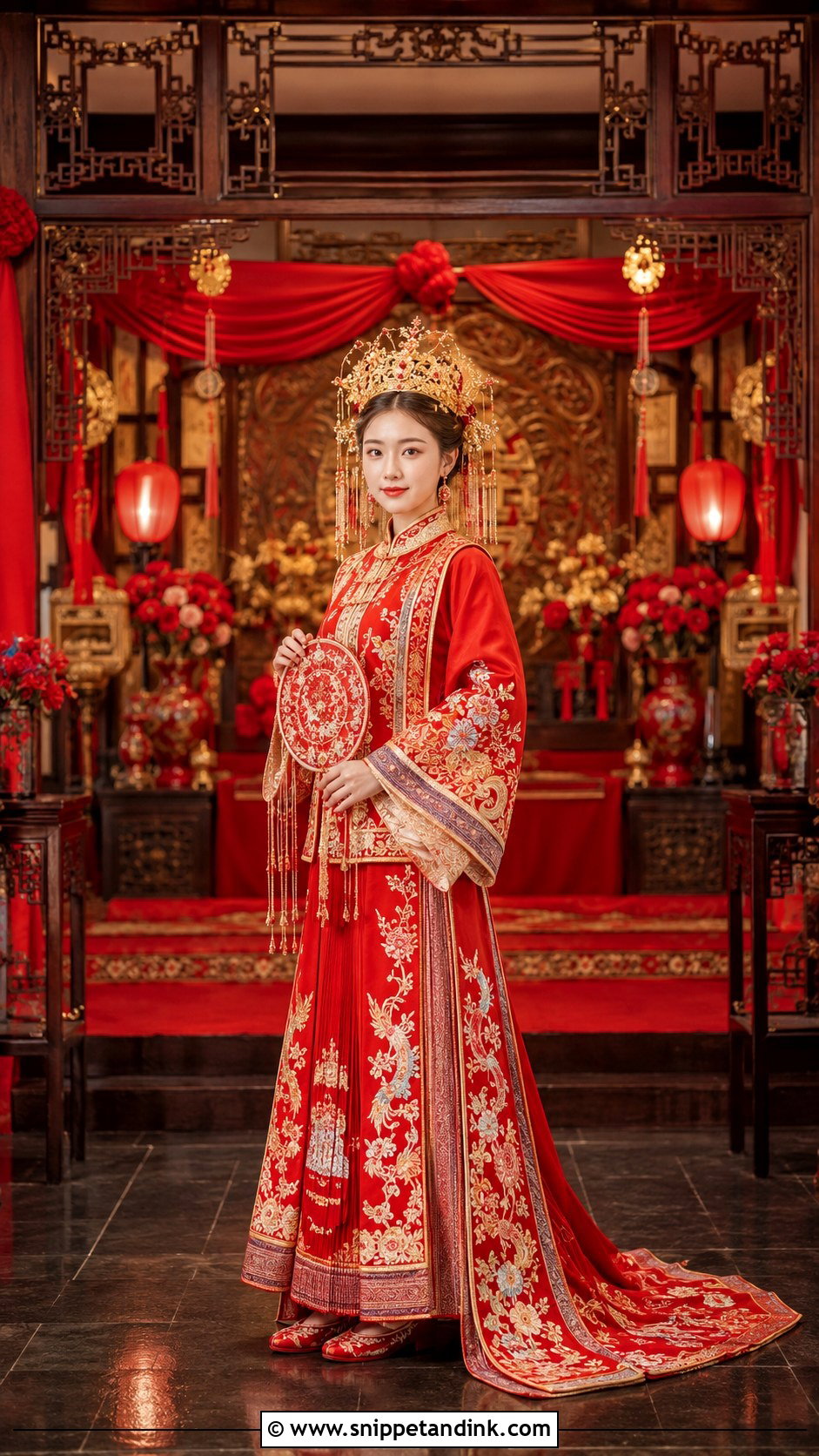 Fengguan Xiapei Hanfu Wedding Outfit - Snippet and Ink - 20 Wedding Hanfu Ideas