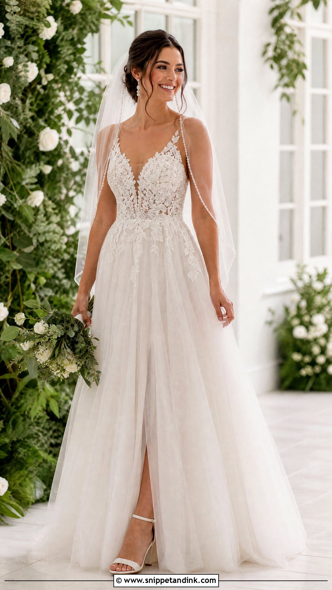 Feyre A Line Wedding Dress - Snippet and Ink - 25 Feyre Wedding Dress Ideas
