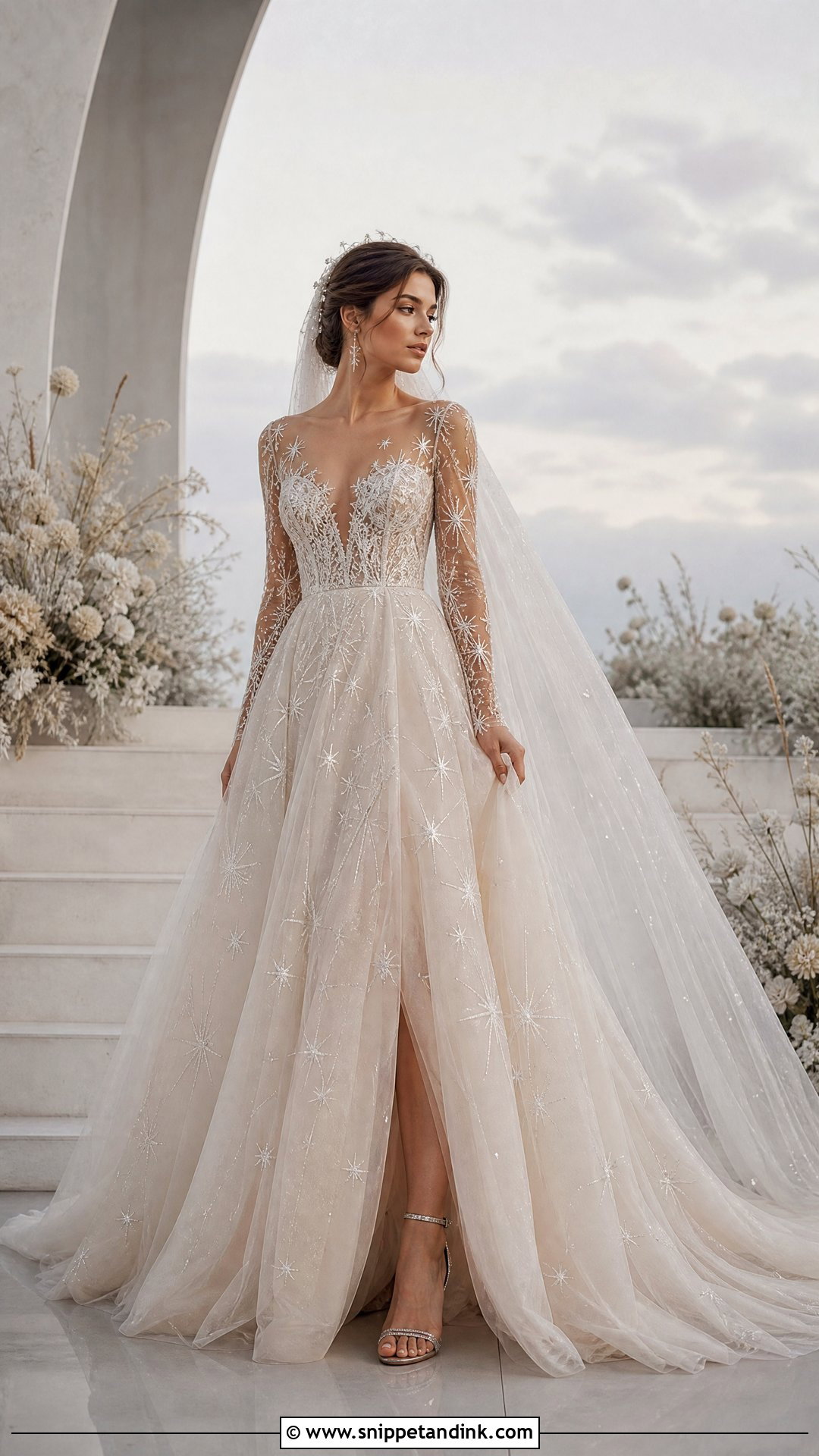 Feyre Celestial Wedding Dress - Snippet and Ink - 25 Feyre Wedding Dress Ideas