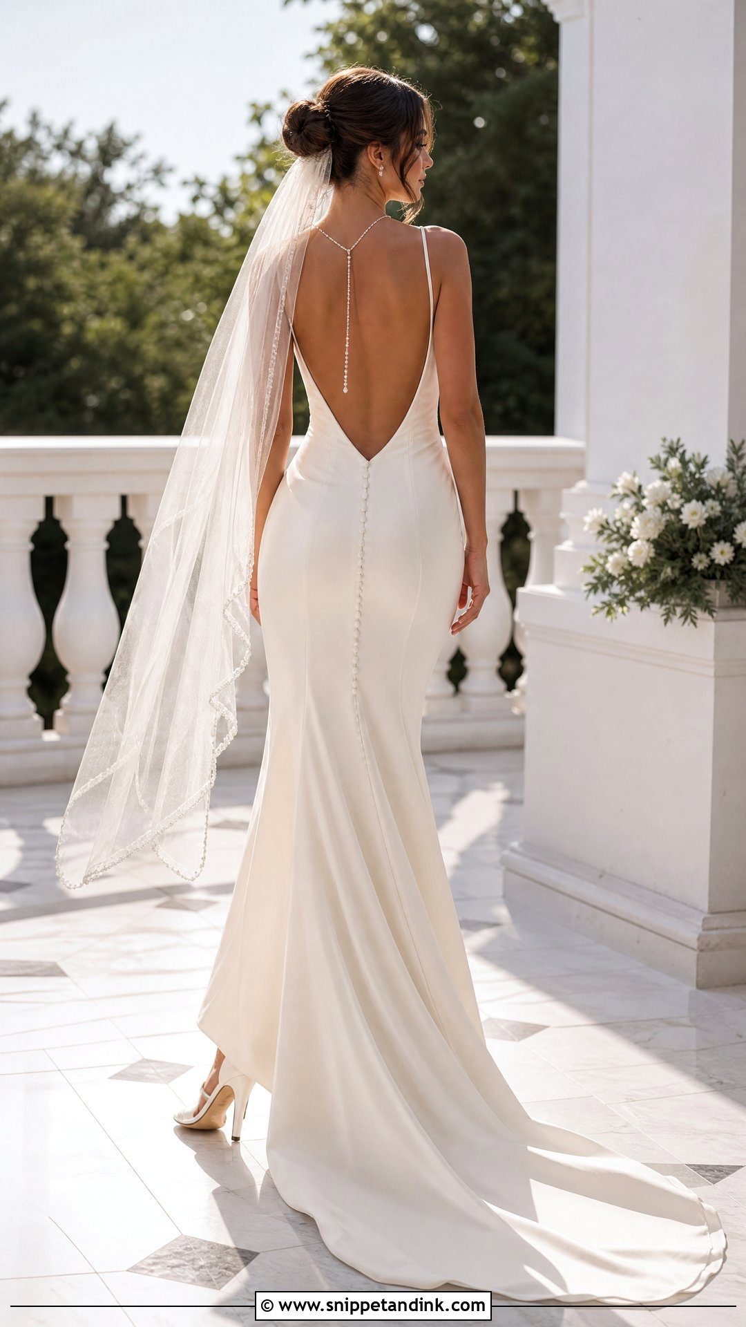 Feyre Open Back Wedding Dress - Snippet and Ink - 25 Feyre Wedding Dress Ideas