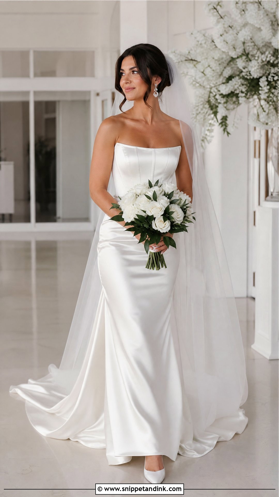 Feyre Satin Wedding Dress - Snippet and Ink - 25 Feyre Wedding Dress Ideas