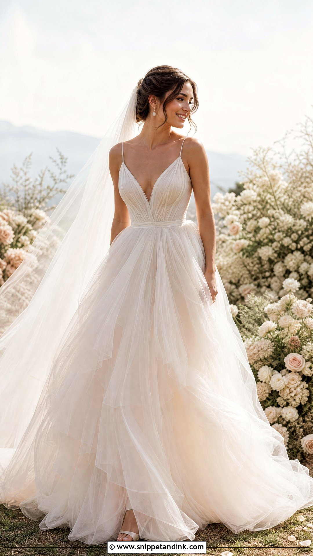 Feyre Tulle Wedding Dress - Snippet and Ink - 25 Feyre Wedding Dress Ideas