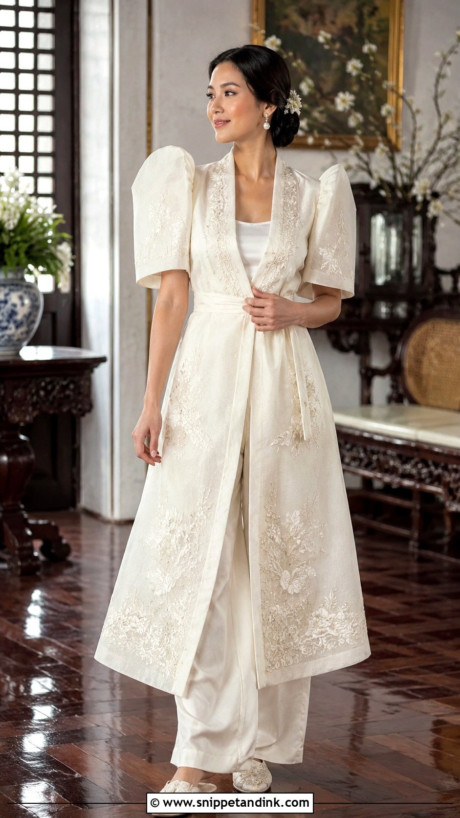 Filipiniana Batas Bride Outfit - Snippet and Ink - 20 Batas Bride Ideas