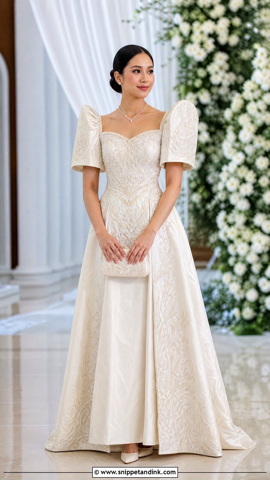 Filipiniana Bridal Gown - Snippet and Ink - 20 Traditional Wedding Dress for Bride Ideas