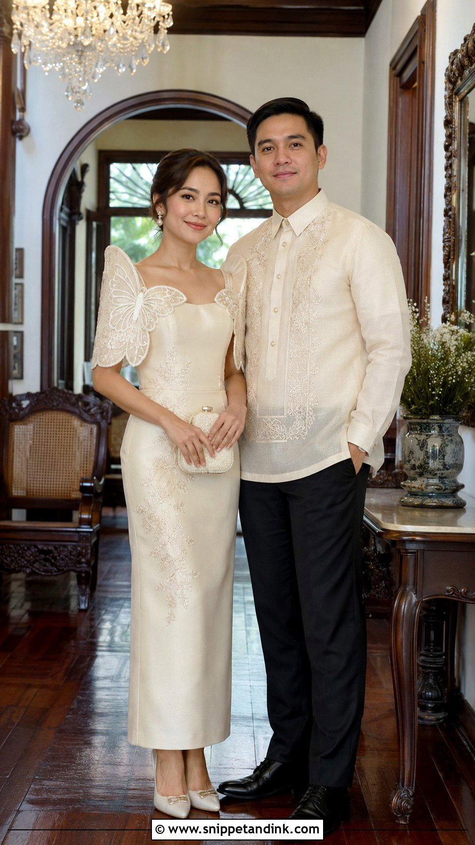 Filipiniana Inspired Prenup Outfit - Snippet and Ink - 20 Prenup Ideas Outfits