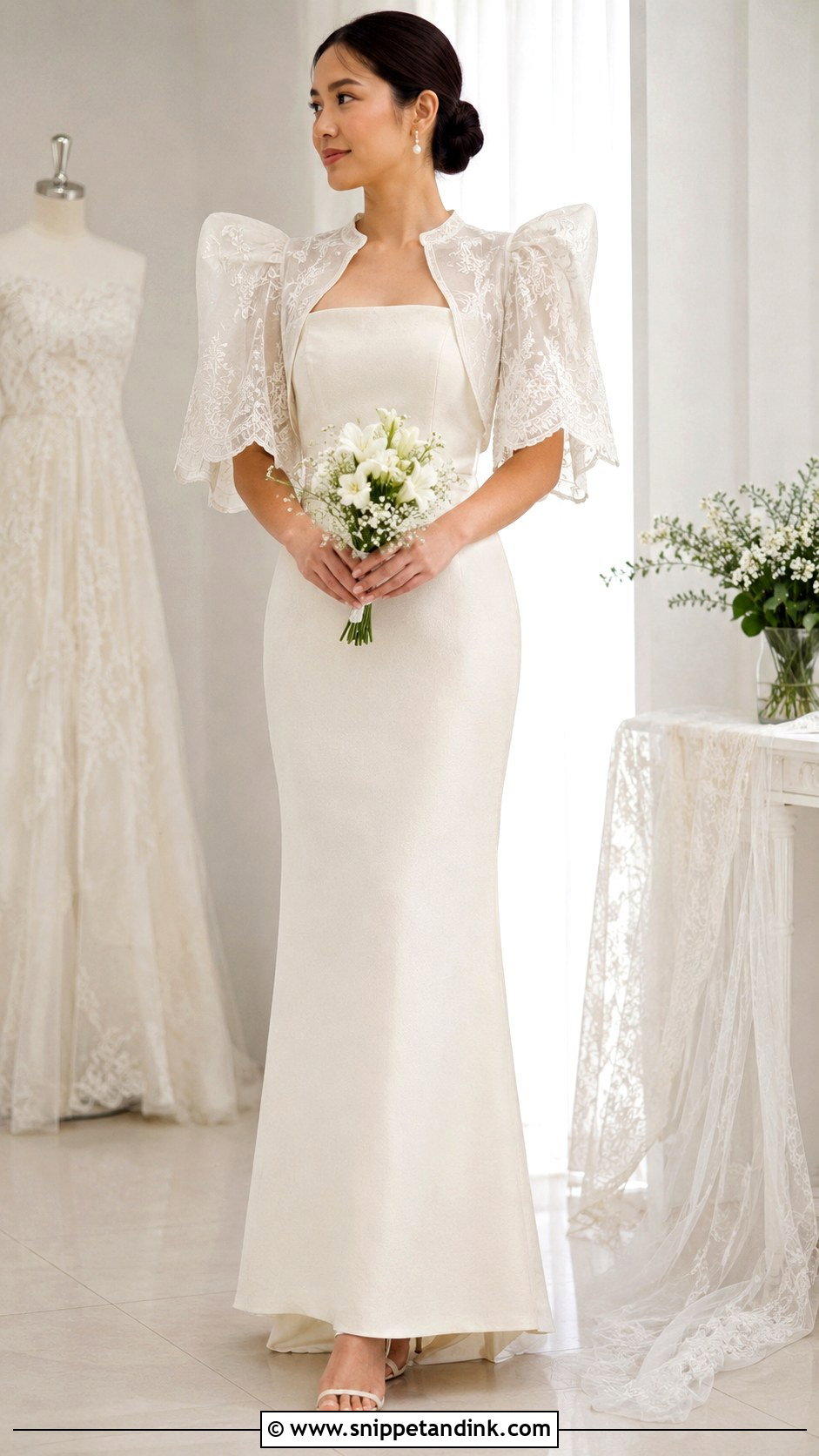 Filipiniana Wedding Dress With Bolero - Snippet and Ink - 30 Filipiniana Wedding Dress Ideas