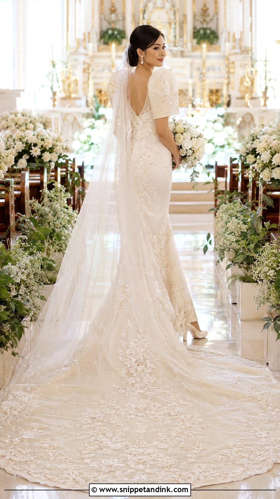 Filipiniana Wedding Dress With Train - Snippet and Ink - 30 Filipiniana Wedding Dress Ideas
