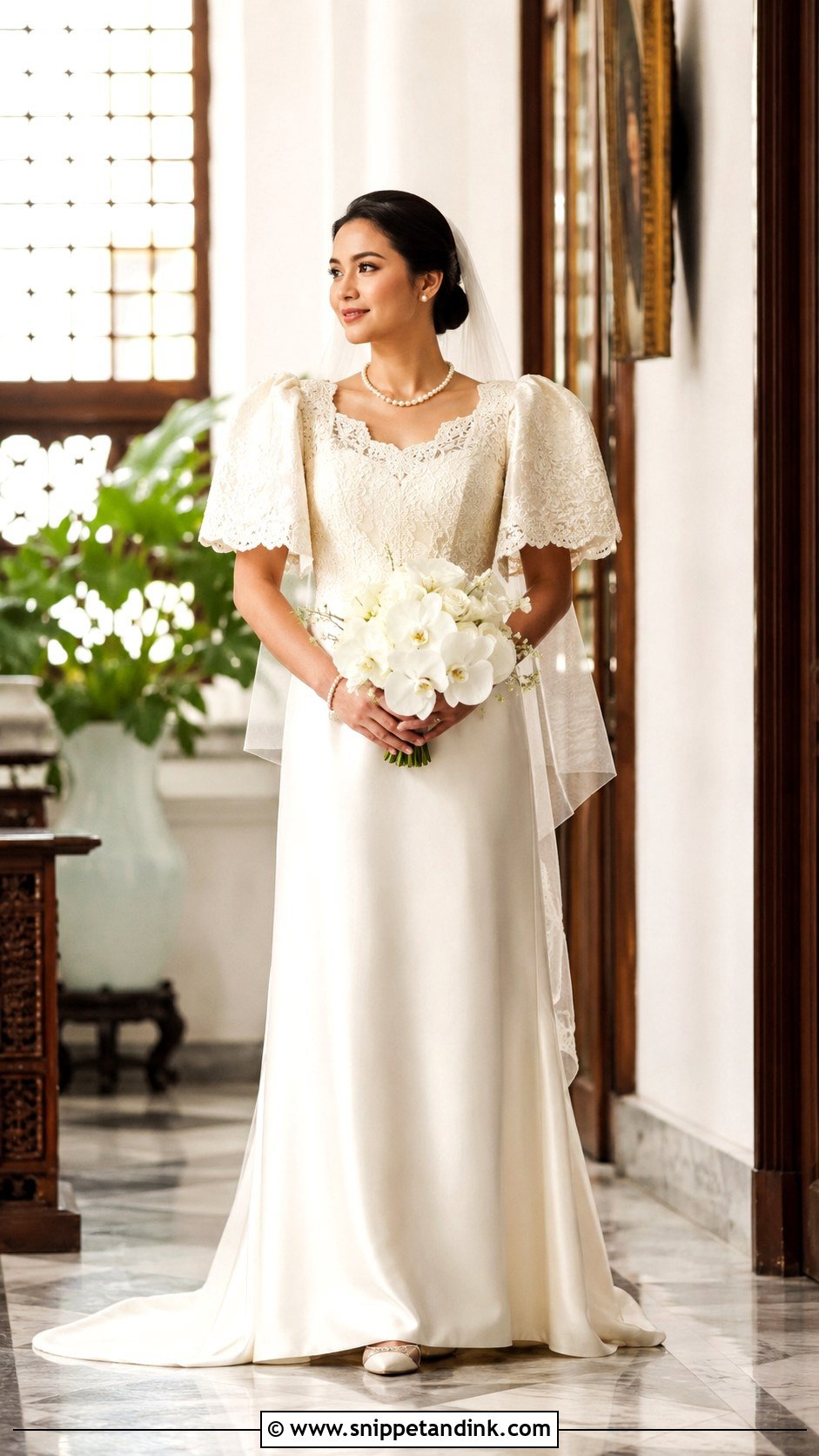 Filipino Maria Clara Bride - Snippet and Ink - 25 Bride Traditional Outfit Ideas