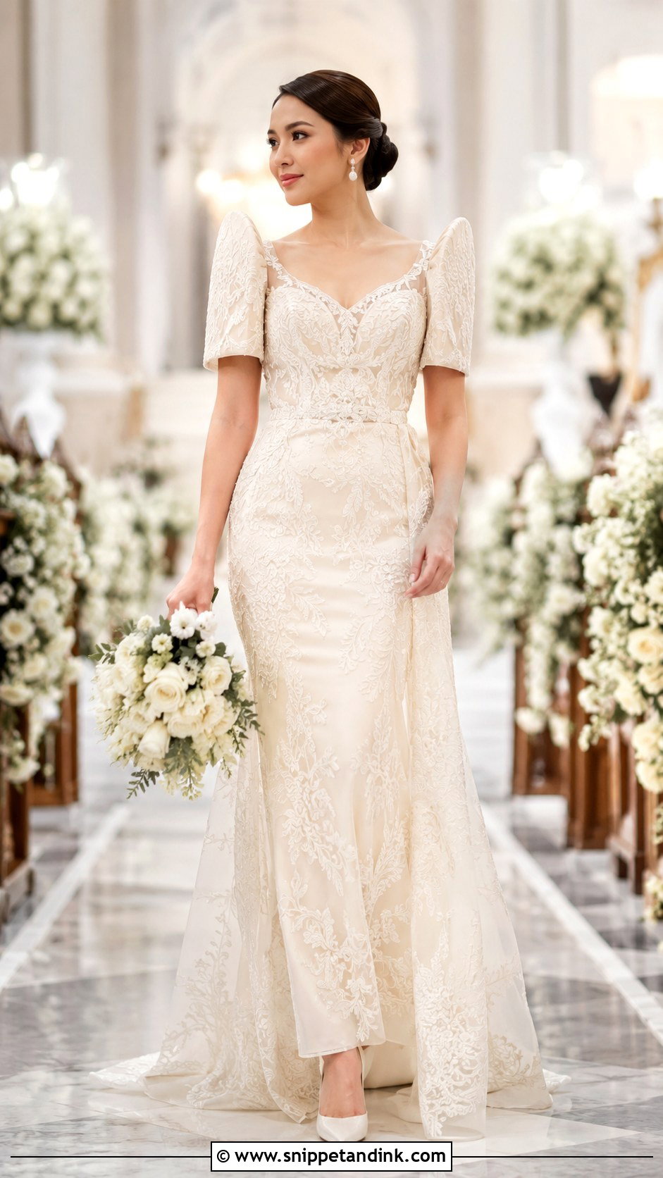 Filipino Terno Wedding Dress - Snippet and Ink - 30 Asian Wedding Dress Ideas