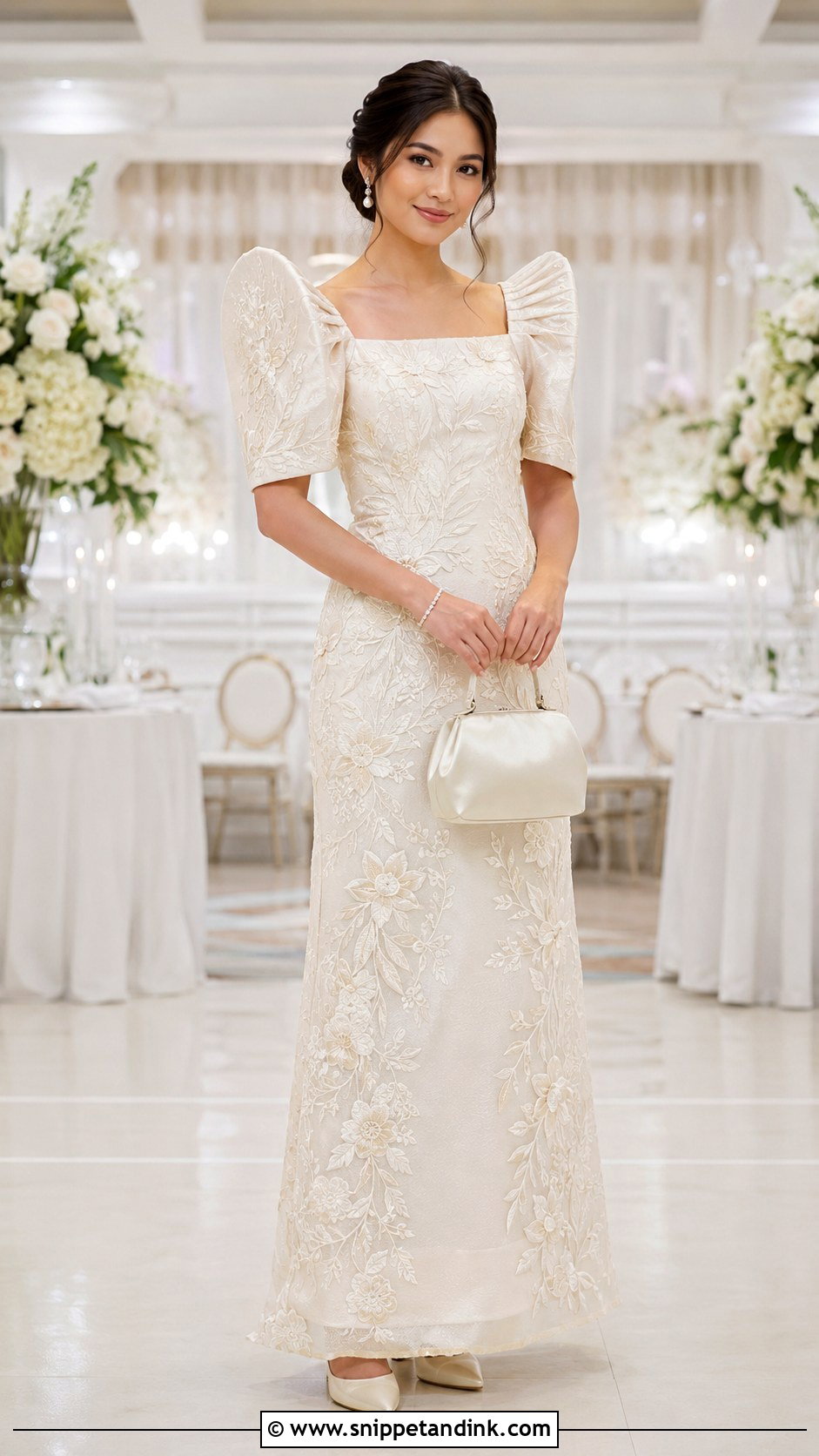 Filipino Terno Wedding Outfit - Snippet and Ink - 20 Traditional Wedding Outfits for Ladies