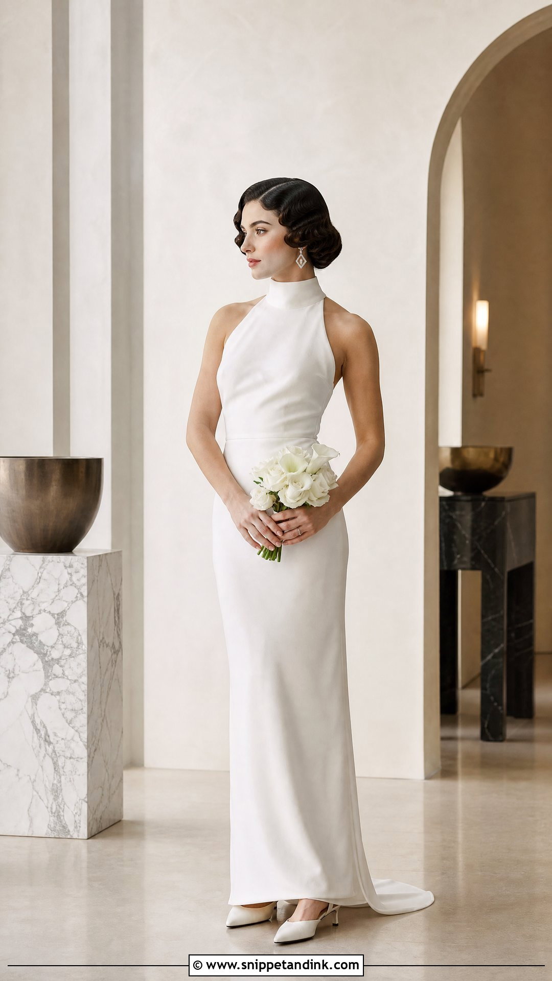 Finger Wave Old Hollywood Wedding Hair - Snippet and Ink - 20 Old Hollywood Waves Wedding Ideas