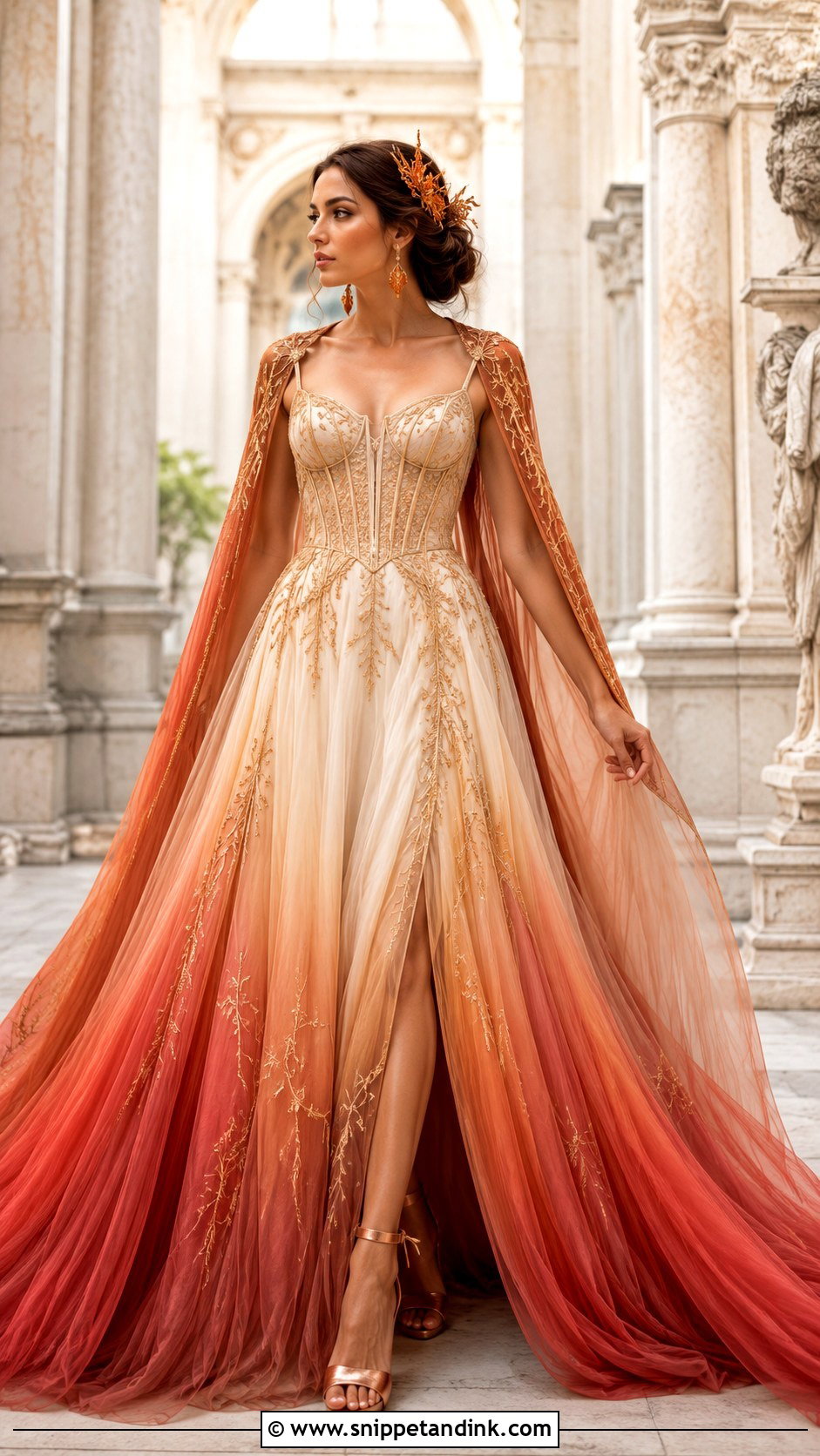 Fire Goddess Wedding Dress - Snippet and Ink - 20 Fantasy Goddesses Wedding Dress Ideas