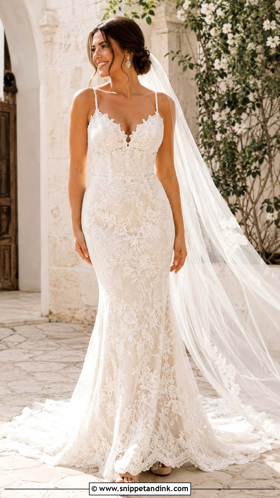 Fit And Flare Boho Wedding Dress - Snippet and Ink - 20 Boho Chic Wedding Dresses