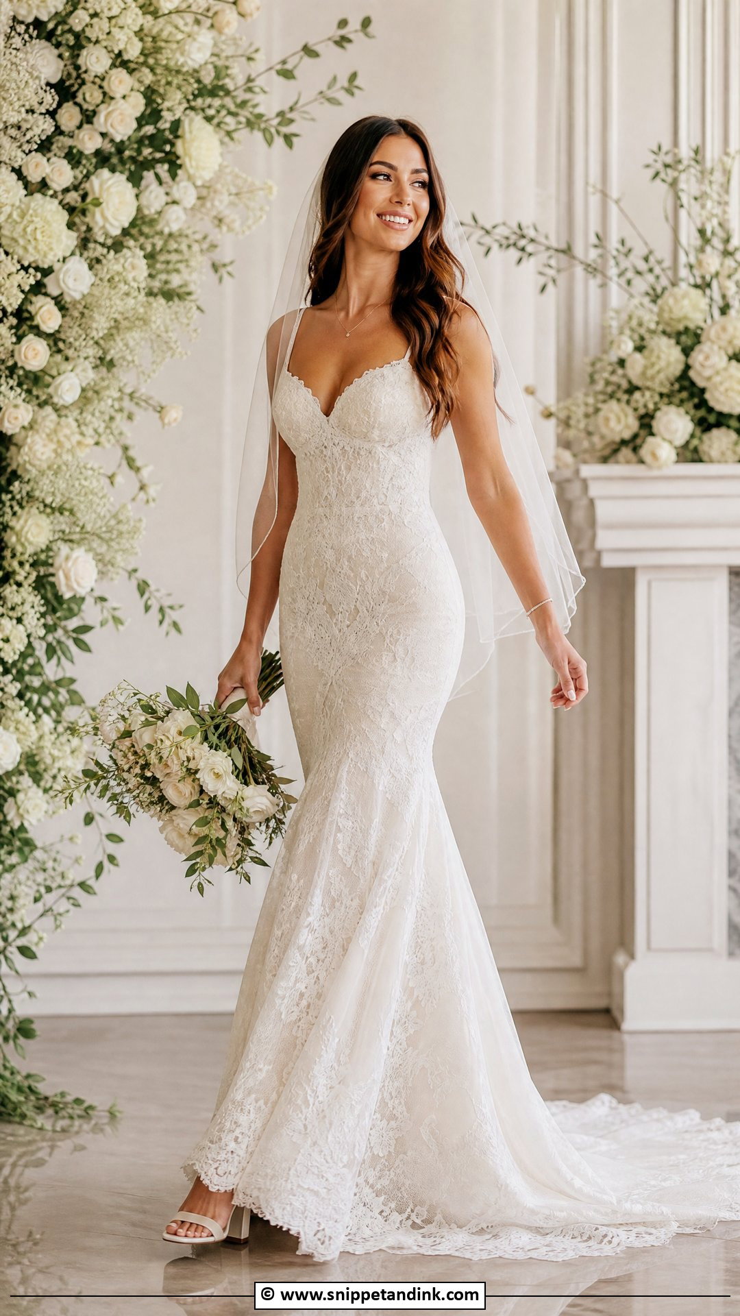 Fit And Flare Bridal Dress - Snippet and Ink - 35 Latest Bridal Dresses