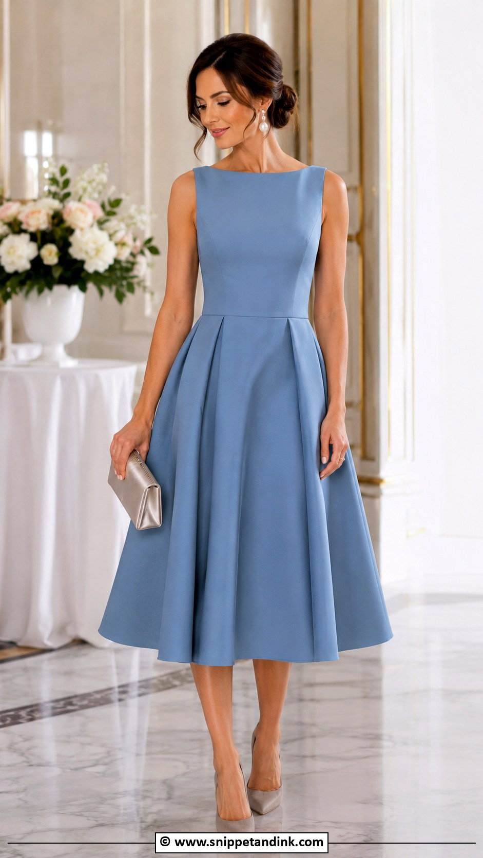Fit And Flare Cocktail Dress Outfit - Snippet and Ink - 30 Cocktail Dress Wedding Ideas