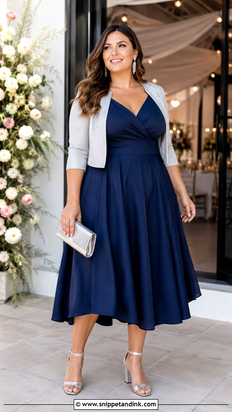 Fit And Flare Dress Wedding Guest Outfit - Snippet and Ink - 20 Dress Outfits for Wedding