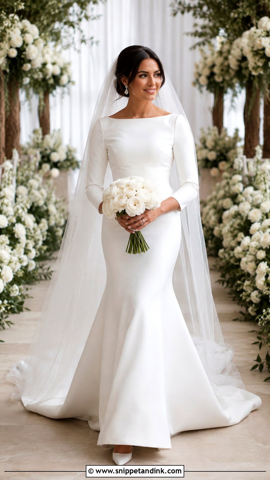 Fit And Flare Meghan Wedding Dress - Snippet and Ink - 20 Meghan Wedding Dress Ideas
