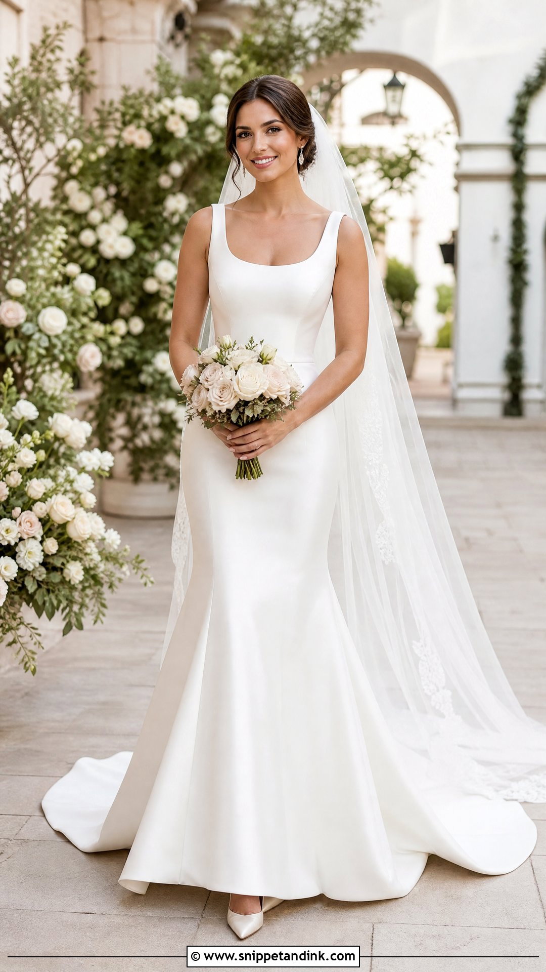Fit And Flare Silk Bridal Dress - Snippet and Ink - 20 Silk Bride Dress Ideas