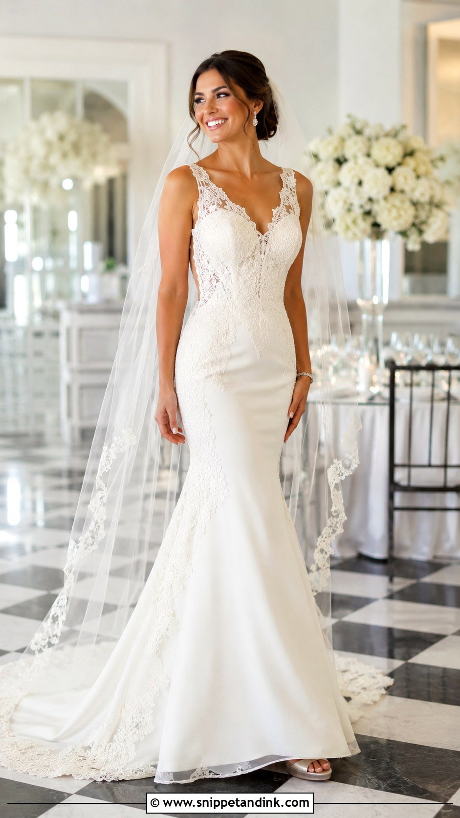 Fit And Flare Wedding Dress - Snippet and Ink - 25 Timeless Wedding Dresses