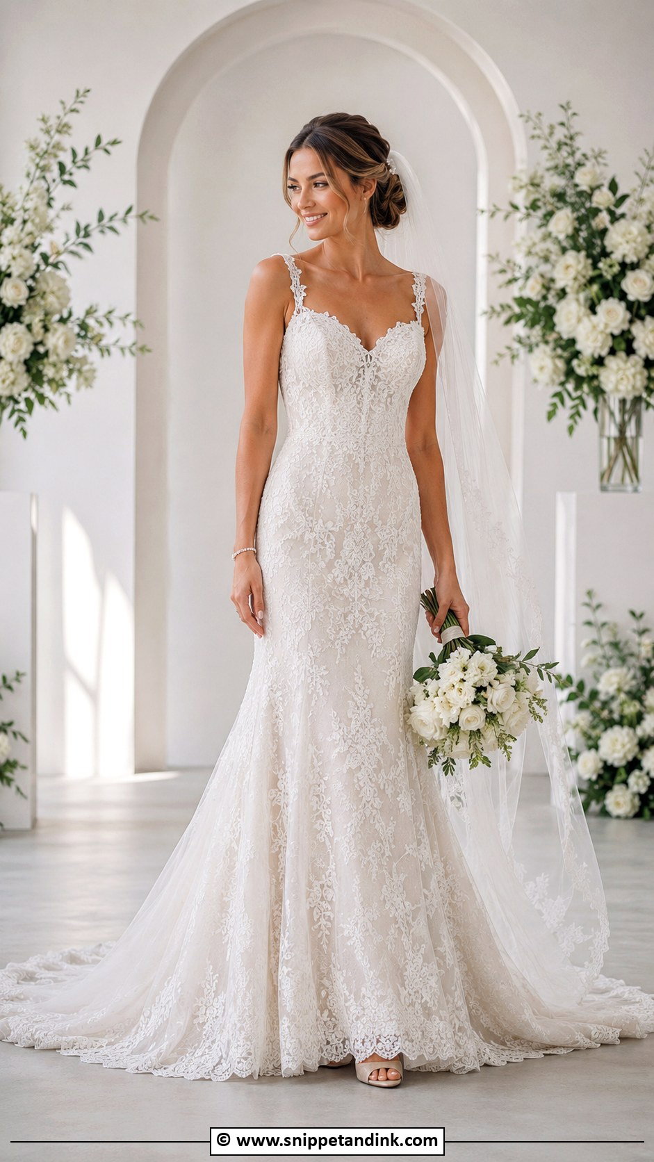 Fit And Flare Wedding Dress - Snippet and Ink - 30 Romantic Wedding Dress Ideas