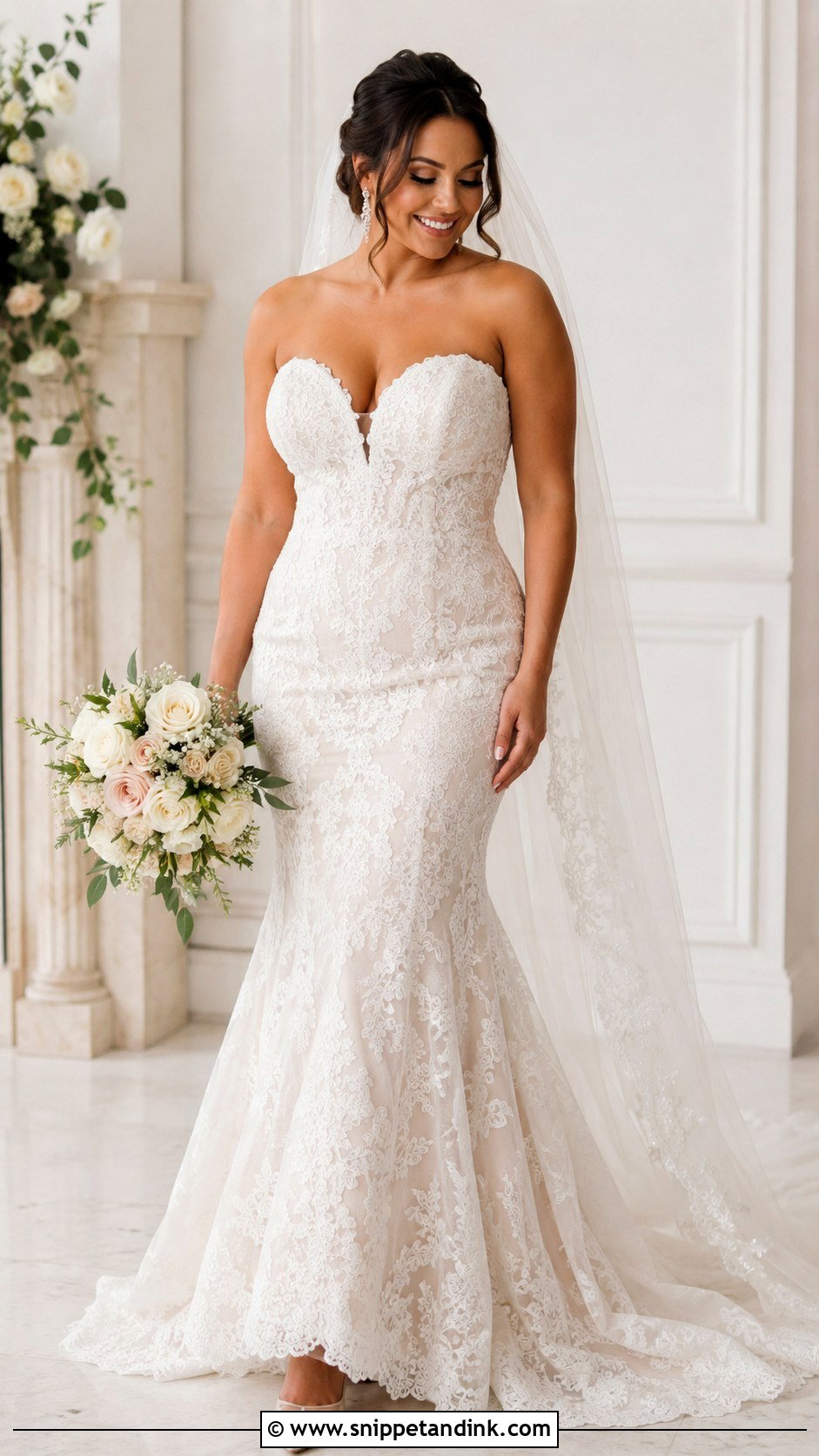 Fit And Flare Wedding Dress For Big Bust - Snippet and Ink - 25 Big Bust Wedding Dress Ideas