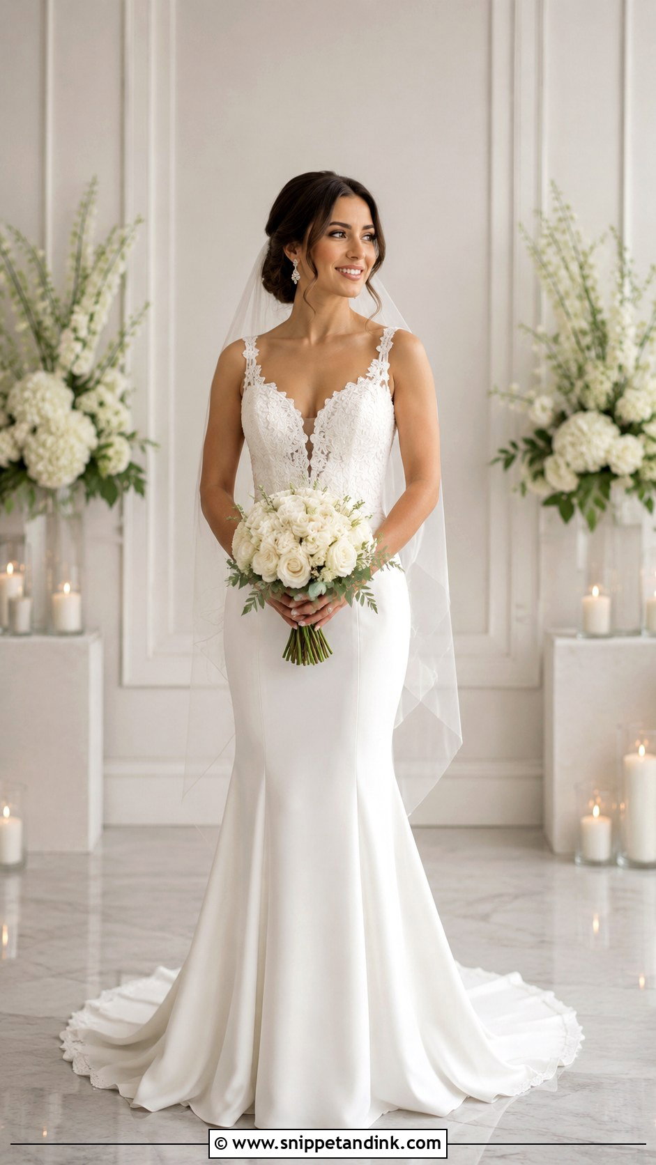 Fit And Flare Wedding Dress For Petite Women - Snippet and Ink - 25 Wedding Dresses for Petite Women