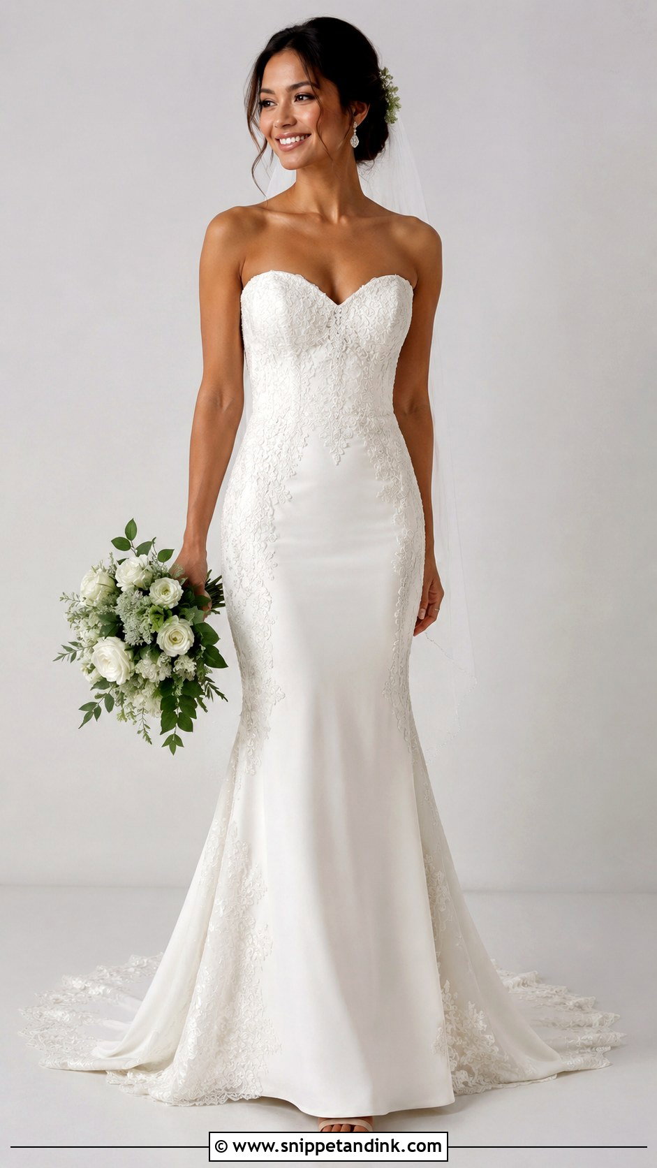 Fit And Flare Wedding Dress For Short Brides - Snippet and Ink - 30 Wedding Dresses for Short Brides