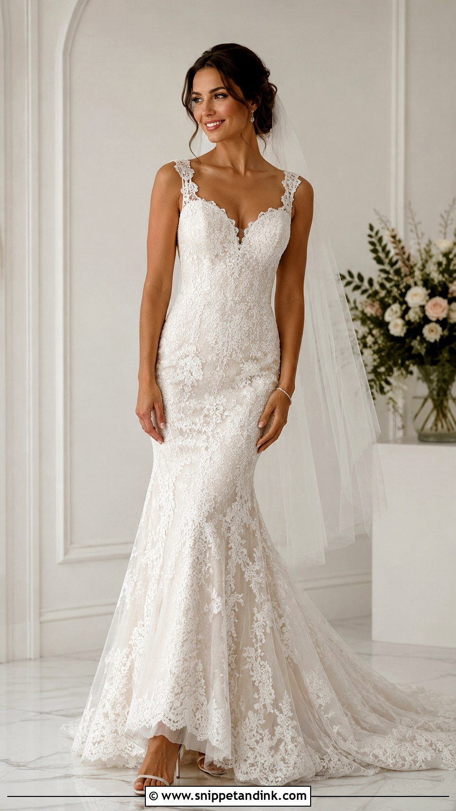 Fit And Flare Wedding Dress With Straps - Snippet and Ink - 25 Wedding Dress with Straps Ideas