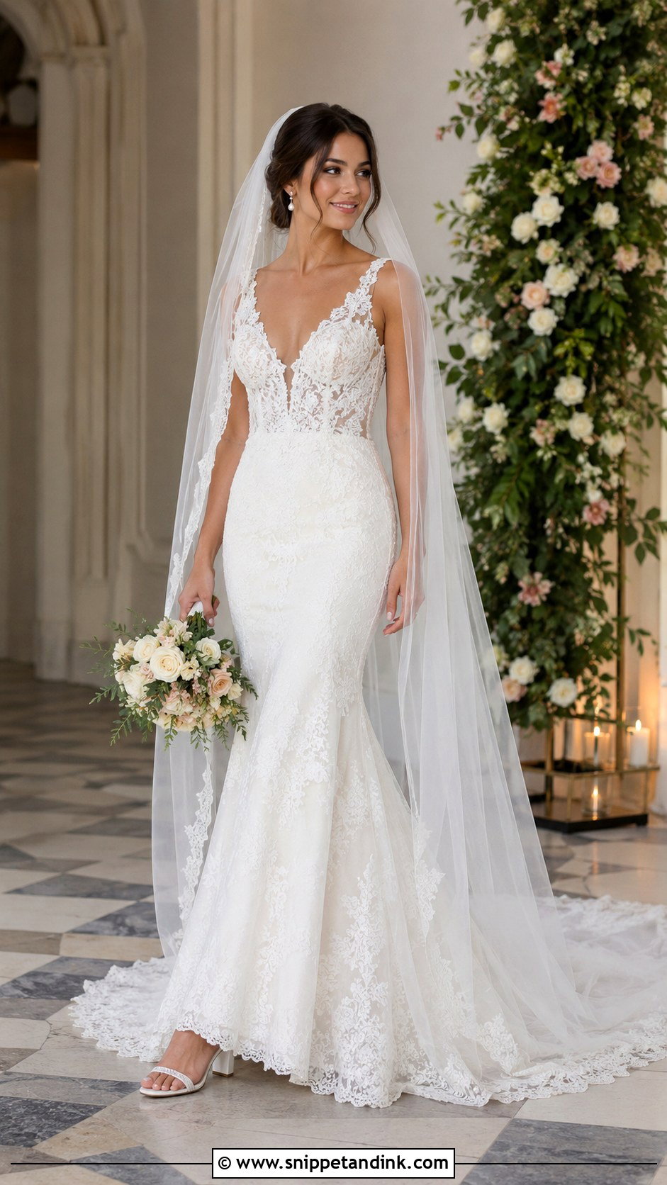 Fit And Flare Wedding Gown - Snippet and Ink - 25 Wedding Gown Styles
