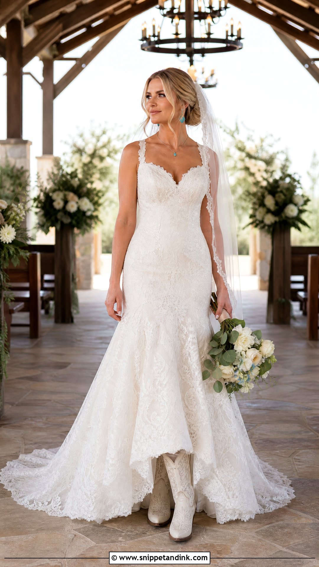 Fit And Flare Western Wedding Dress - Snippet and Ink - 20 Simple Western Wedding Dress Ideas