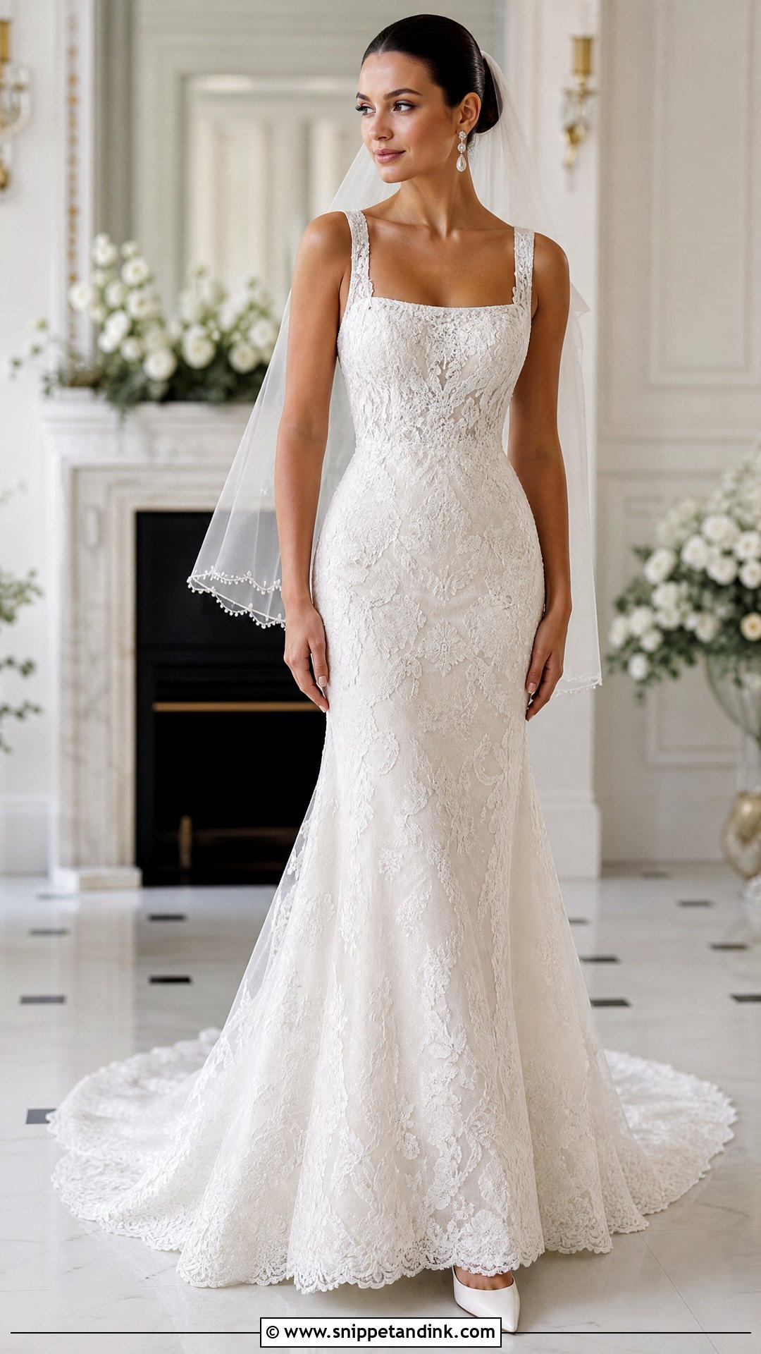 Fit and Flare Wedding Dress - Snippet and Ink - 20 Small Bust Wedding Dresses