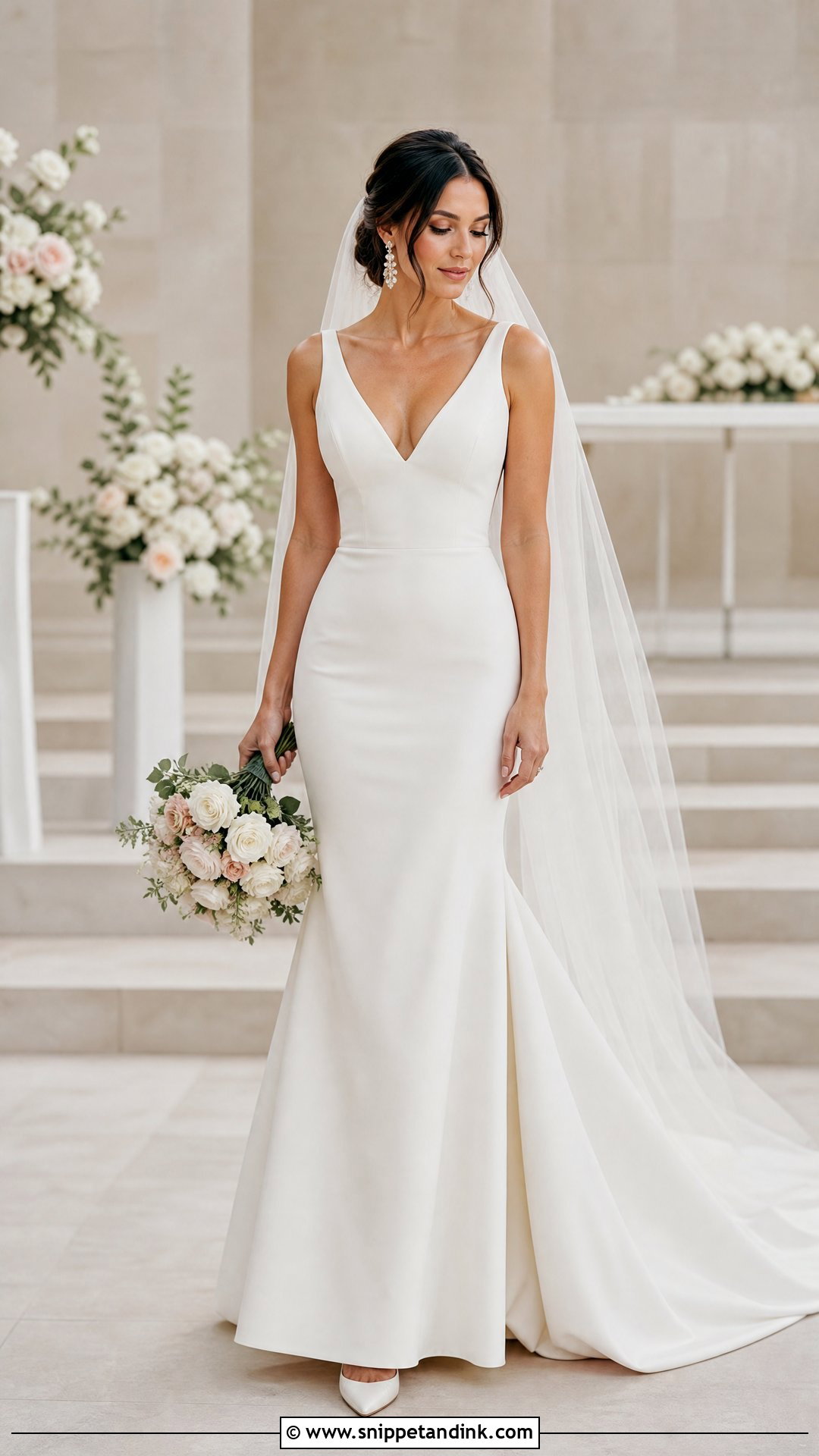 Fit and Flare Wedding Gown - Snippet and Ink - 25 Dream Wedding Gown Ideas