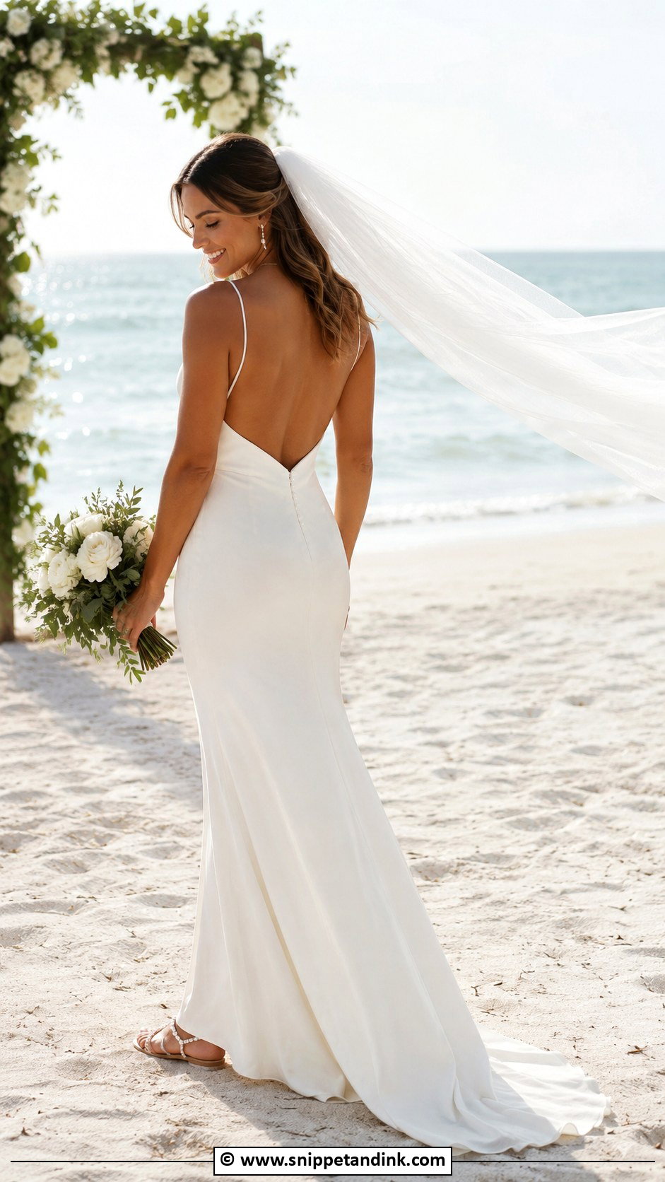 Fitted Beach Wedding Dress - Snippet and Ink - 30 Fitted Wedding Dress Ideas