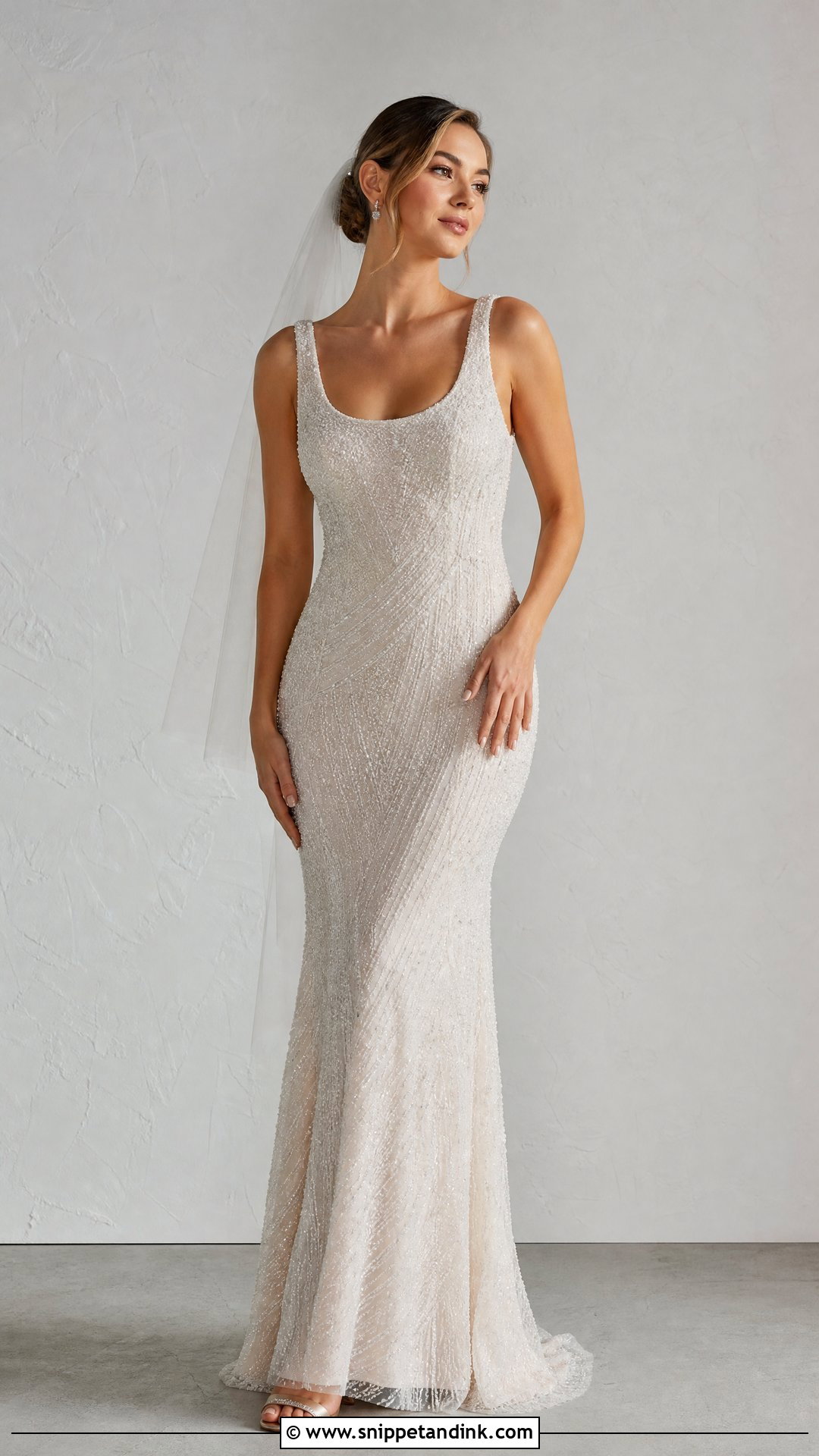 Fitted Beaded Wedding Dress - Snippet and Ink - 25 Wedding Dresses Fitted