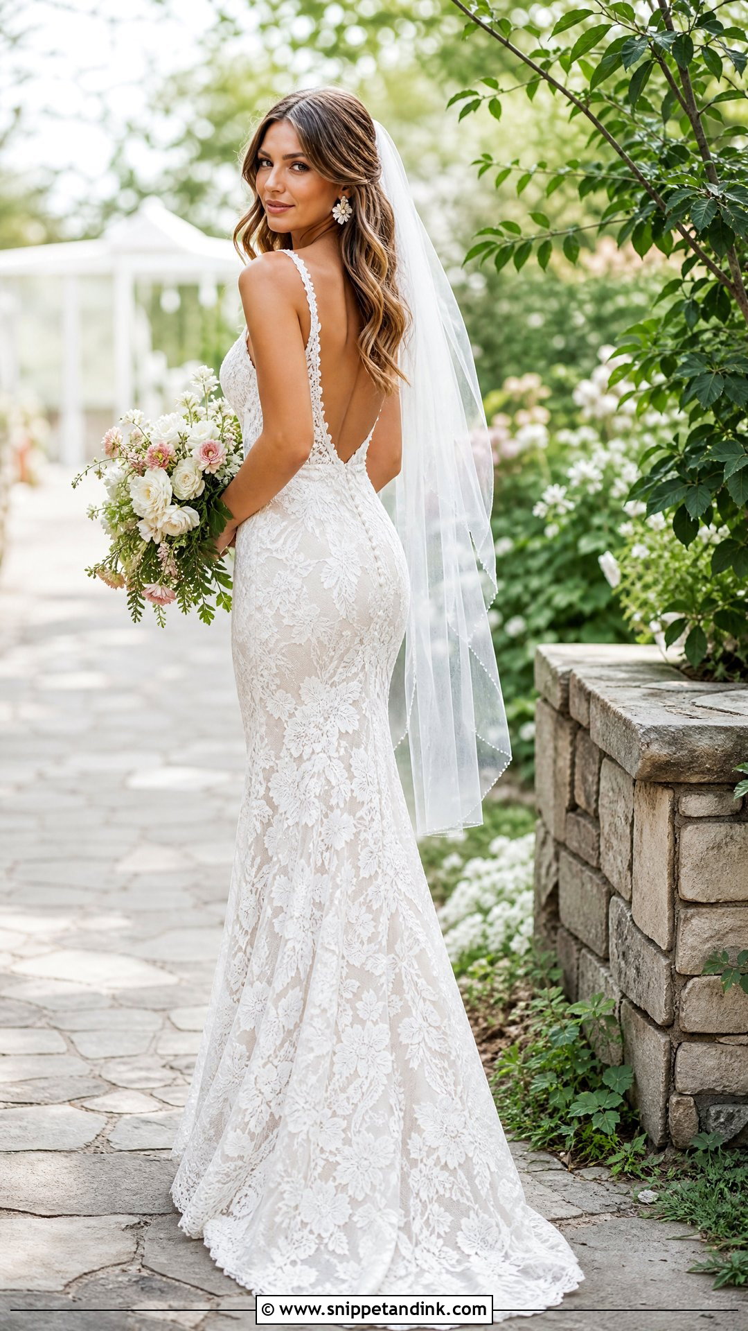Fitted Boho Lace Wedding Dress - Snippet and Ink - 25 Wedding Dresses Fitted