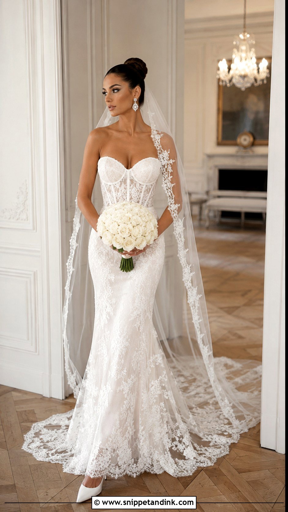 Fitted Corset Wedding Dress With Train - Snippet and Ink - 20 Fitted Wedding Dress with Train Ideas