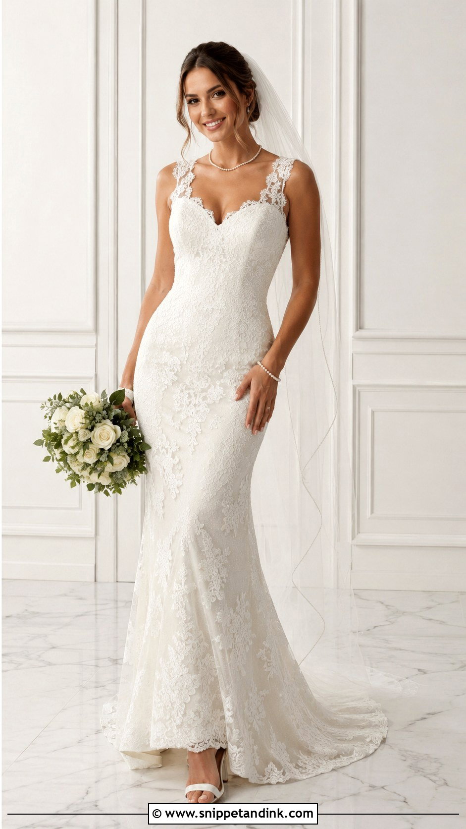 Fitted Lace Wedding Dress With Satin Lining - Snippet and Ink - 25 Fitted Lace Wedding Dress Ideas