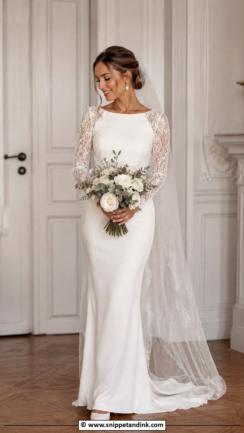 Fitted Long Sleeve Wedding Dress - Snippet and Ink - 30 Fitted Wedding Dress Ideas