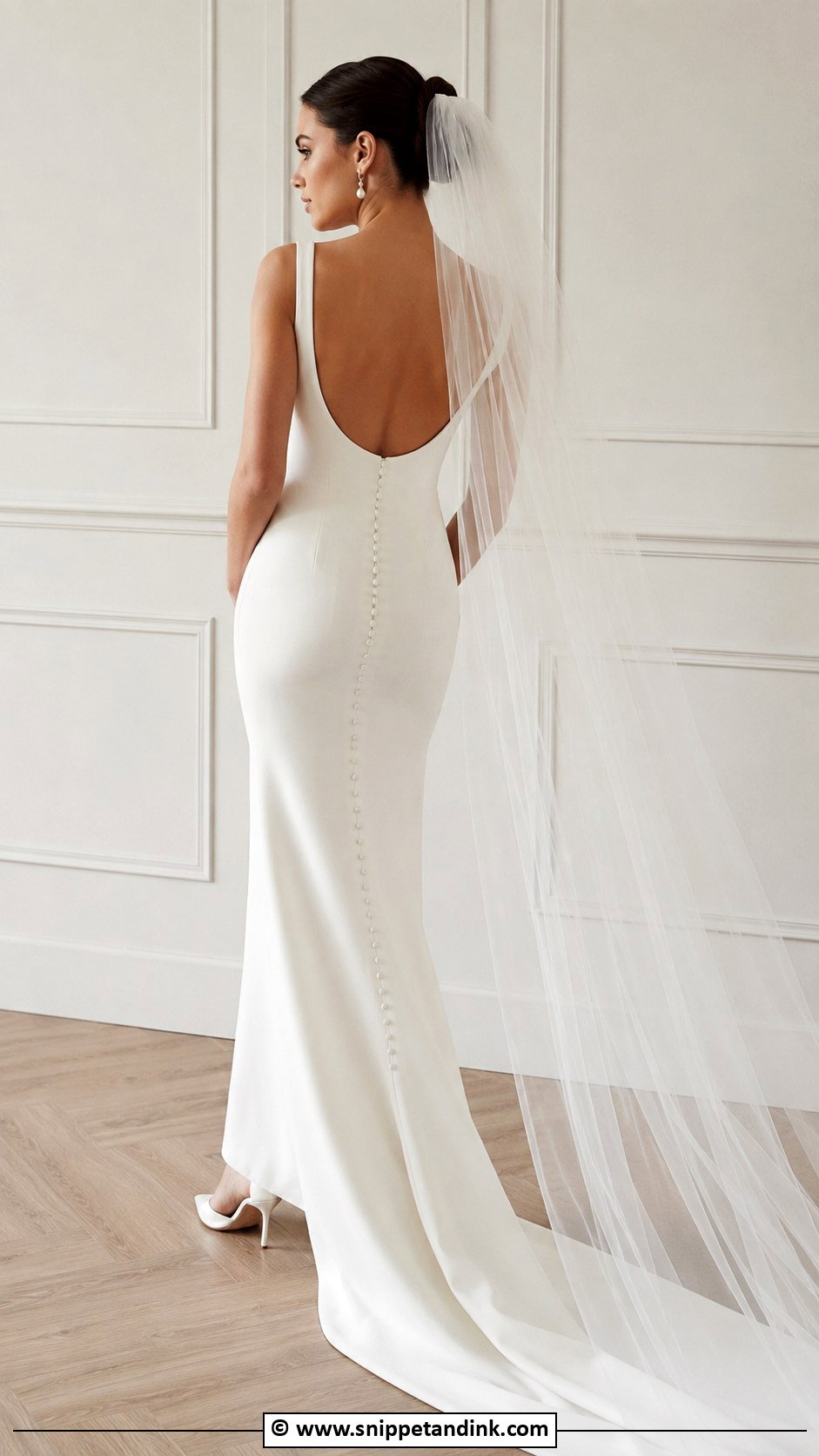 Fitted Low Back Wedding Dress - Snippet and Ink - 30 Fitted Wedding Dress Ideas