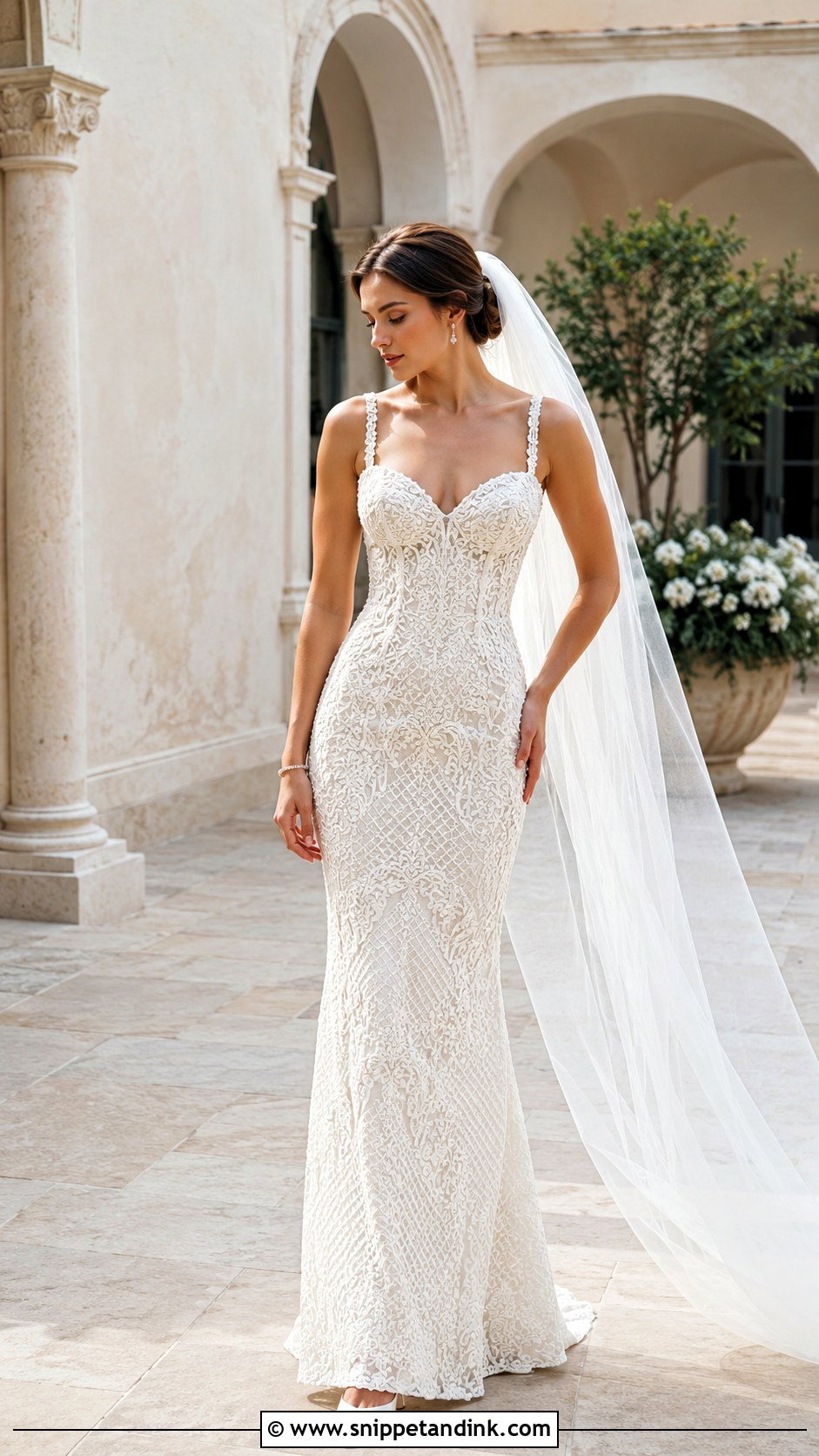Fitted Macrame Wedding Dress - Snippet and Ink - 20 Macrame Wedding Dress Ideas
