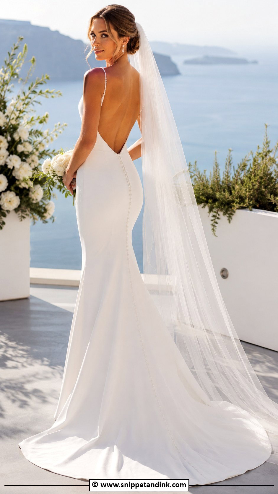 Fitted Open Back Wedding Dress - Snippet and Ink - 30 Fitted Wedding Dress Ideas