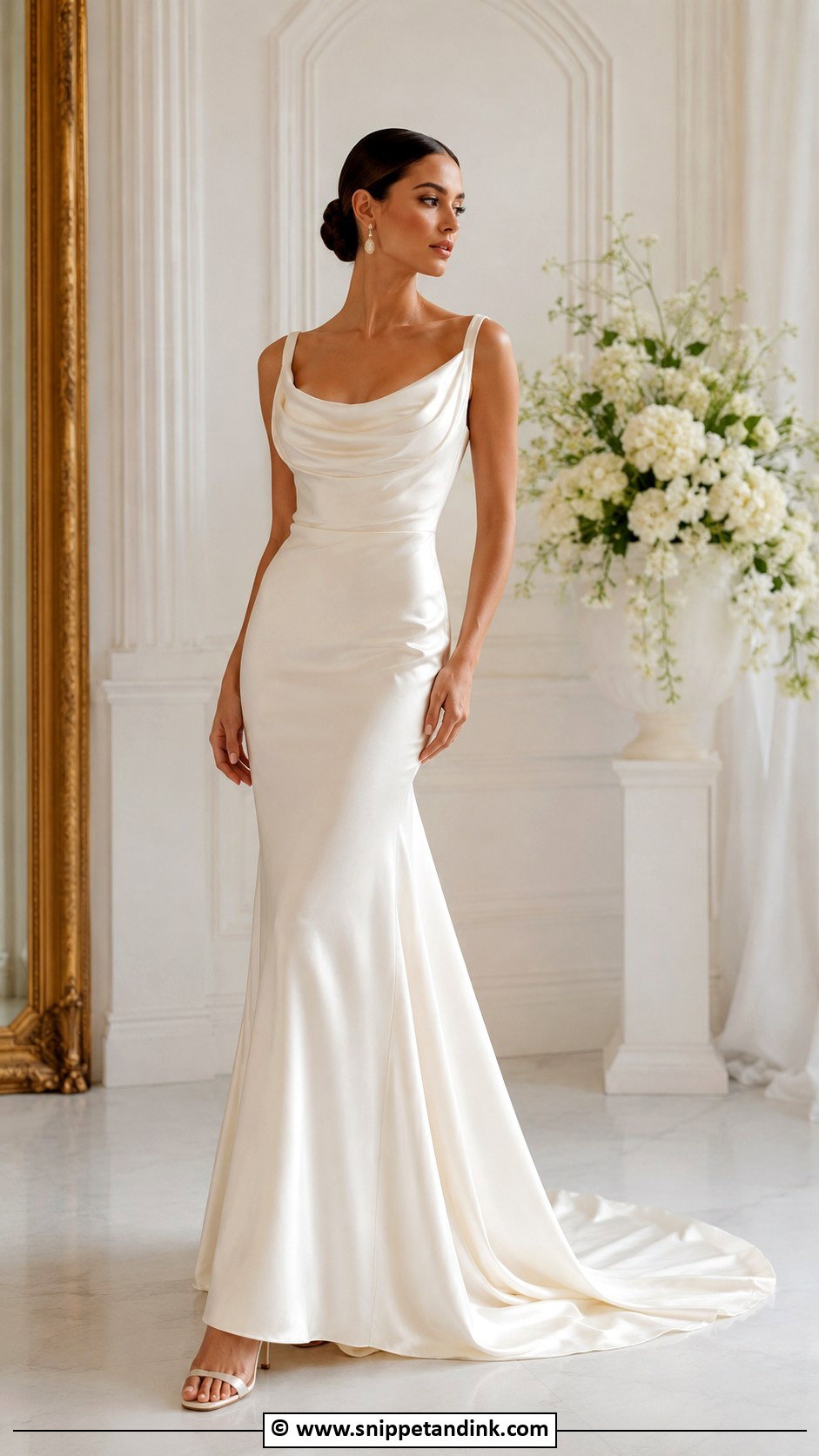 Fitted Satin Wedding Dress - Snippet and Ink - 30 Fitted Wedding Dress Ideas