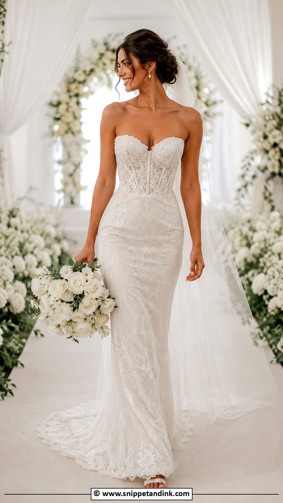 Fitted Sweetheart Wedding Dress - Snippet and Ink - 30 Fitted Wedding Dress Ideas