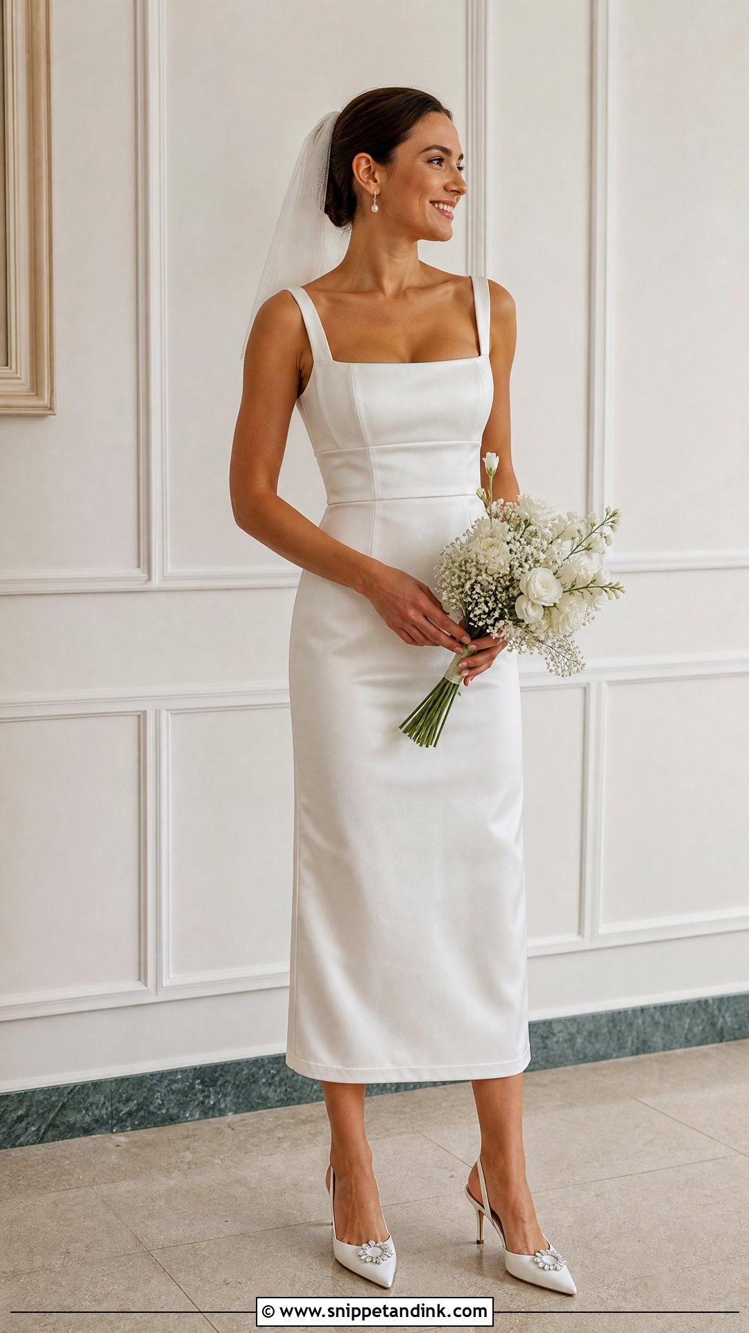 Fitted Tea Length Wedding Dress - Snippet and Ink - 25 Wedding Dresses Fitted