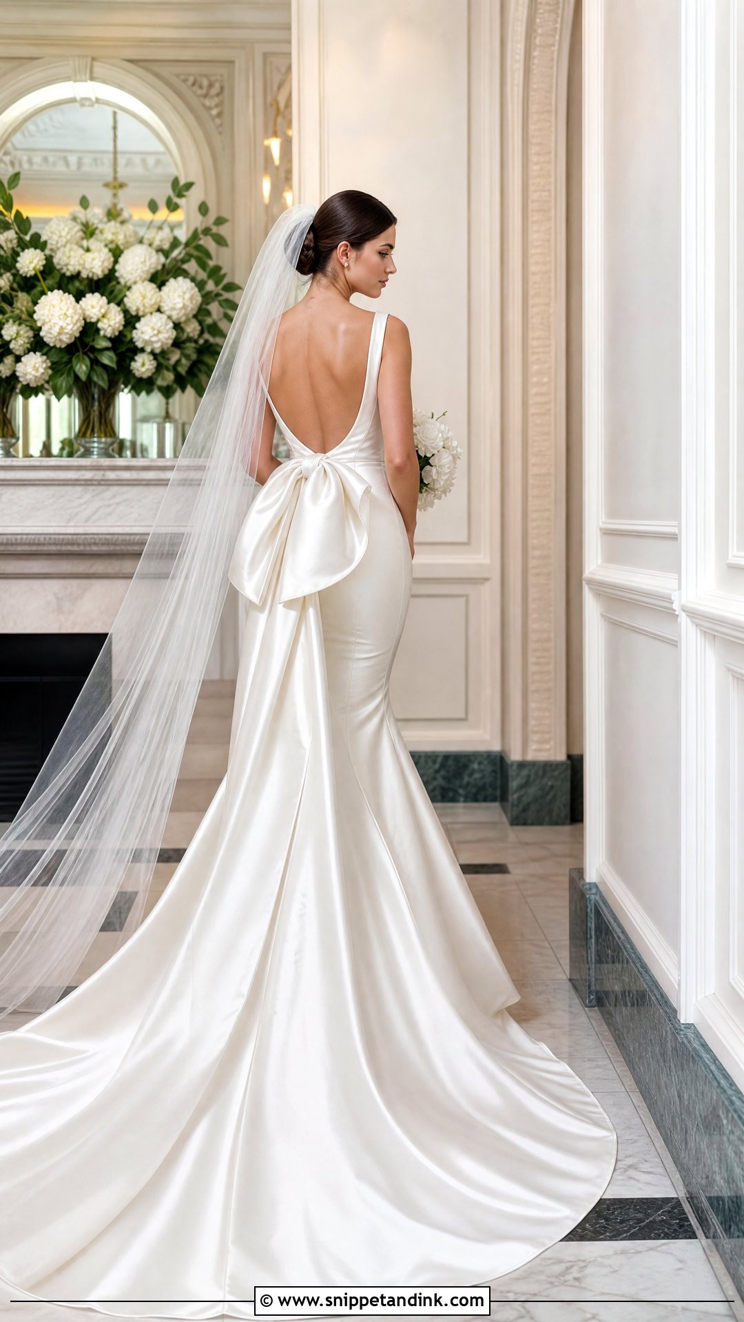 Fitted Wedding Dress With Bow - Snippet and Ink - 20 Tight Fitted Wedding Dress Ideas