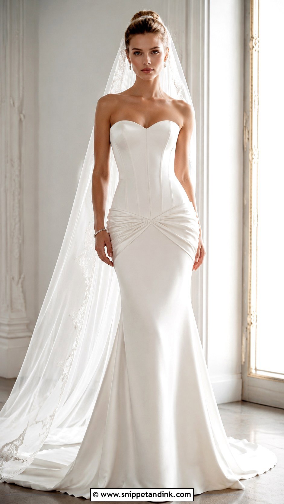 Fitted Wedding Dress With Drop Waist - Snippet and Ink - 25 Form Fitting Wedding Dress Ideas