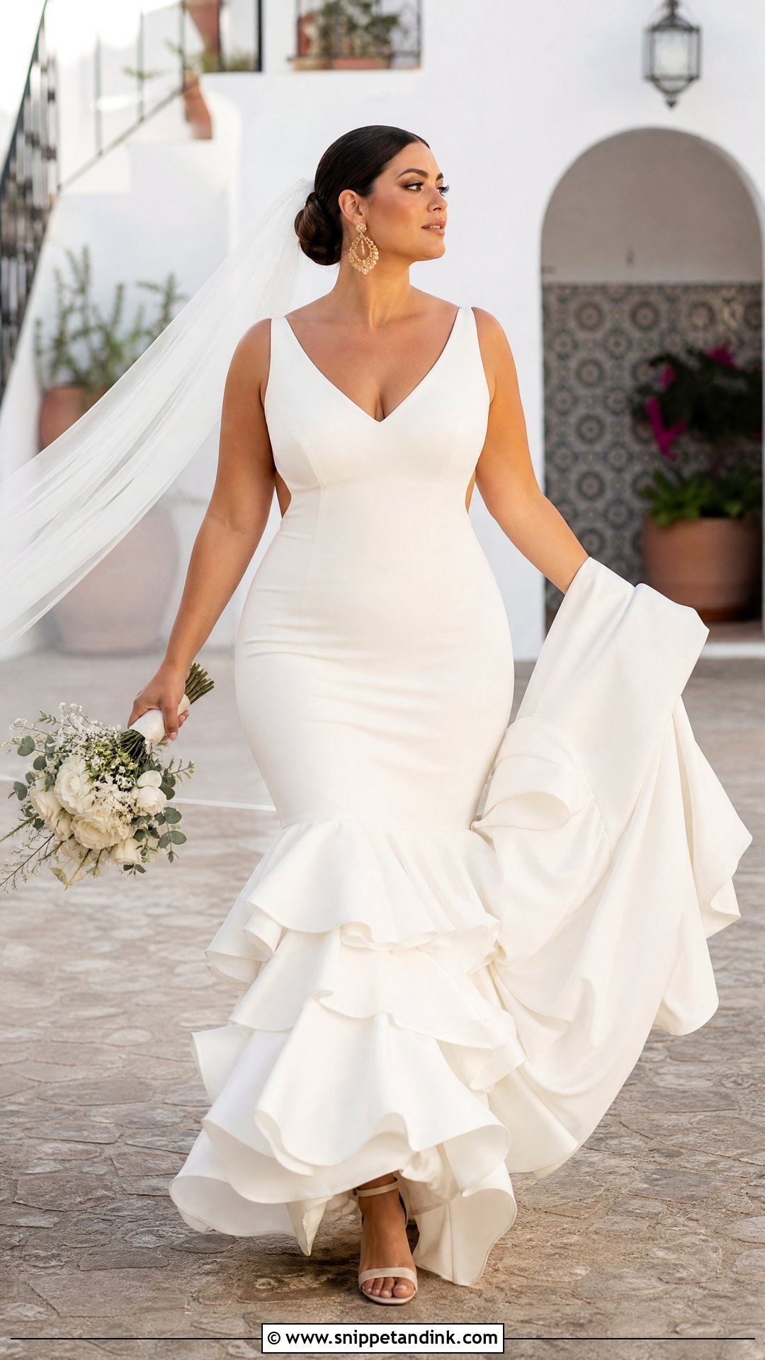 Flamenco Ruffle Spanish Wedding Dress - Snippet and Ink - 20 Spanish Wedding Dress Spain Ideas