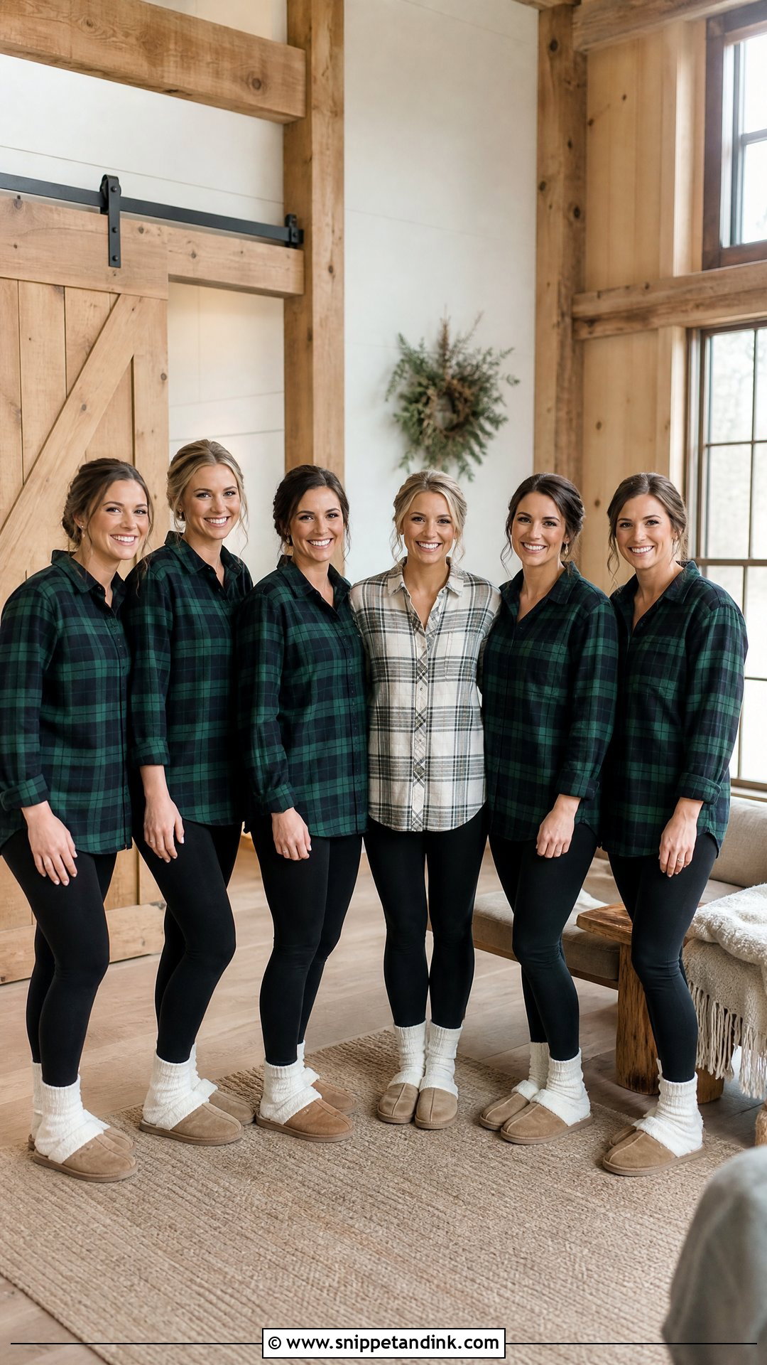 Flannel Shirt Wedding Party Getting Ready Outfit - Snippet and Ink - 20 Wedding Party Getting Ready Outfits